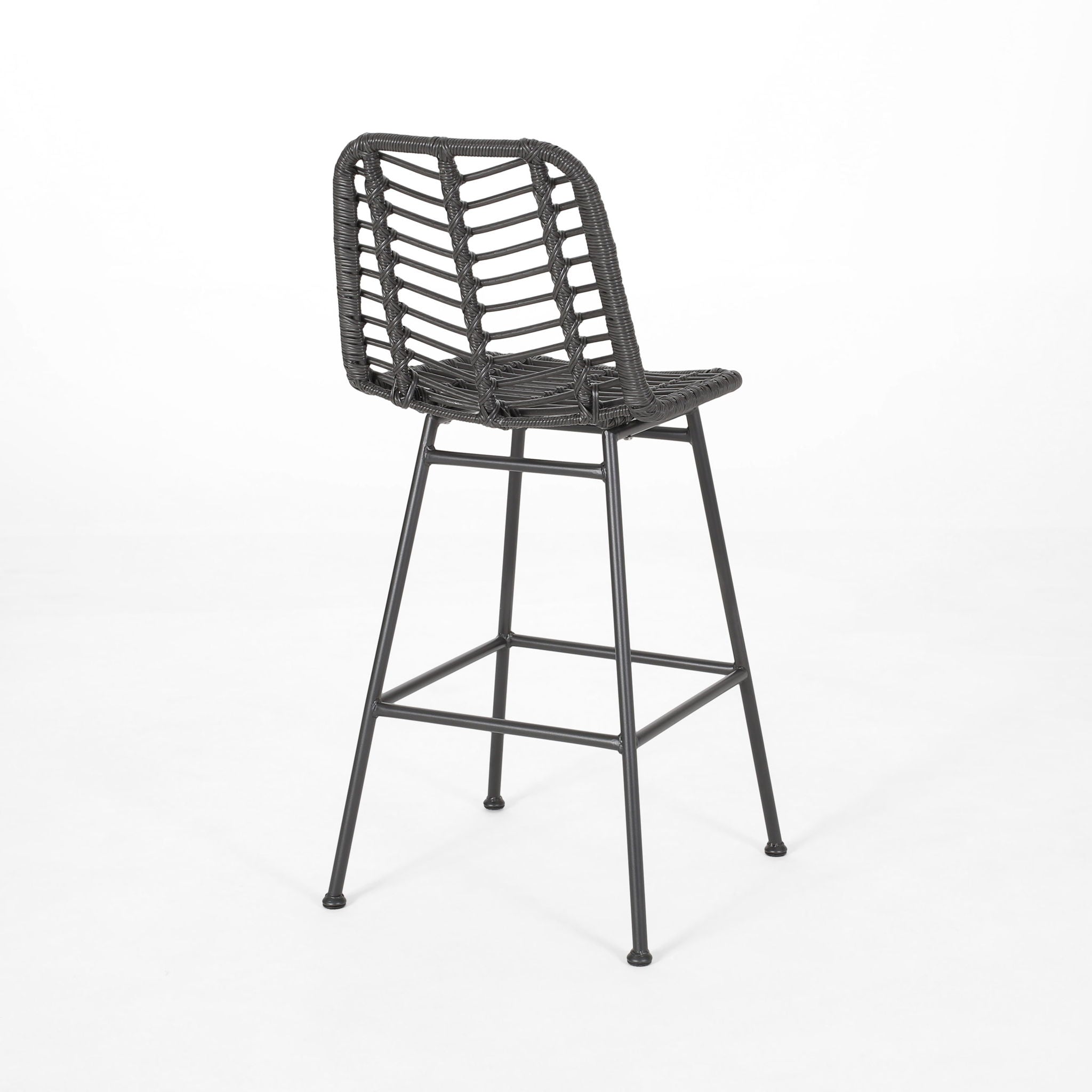 Sawtelle - Outdoor Wicker Barstools (Set of 2) - Best Buy Furniture