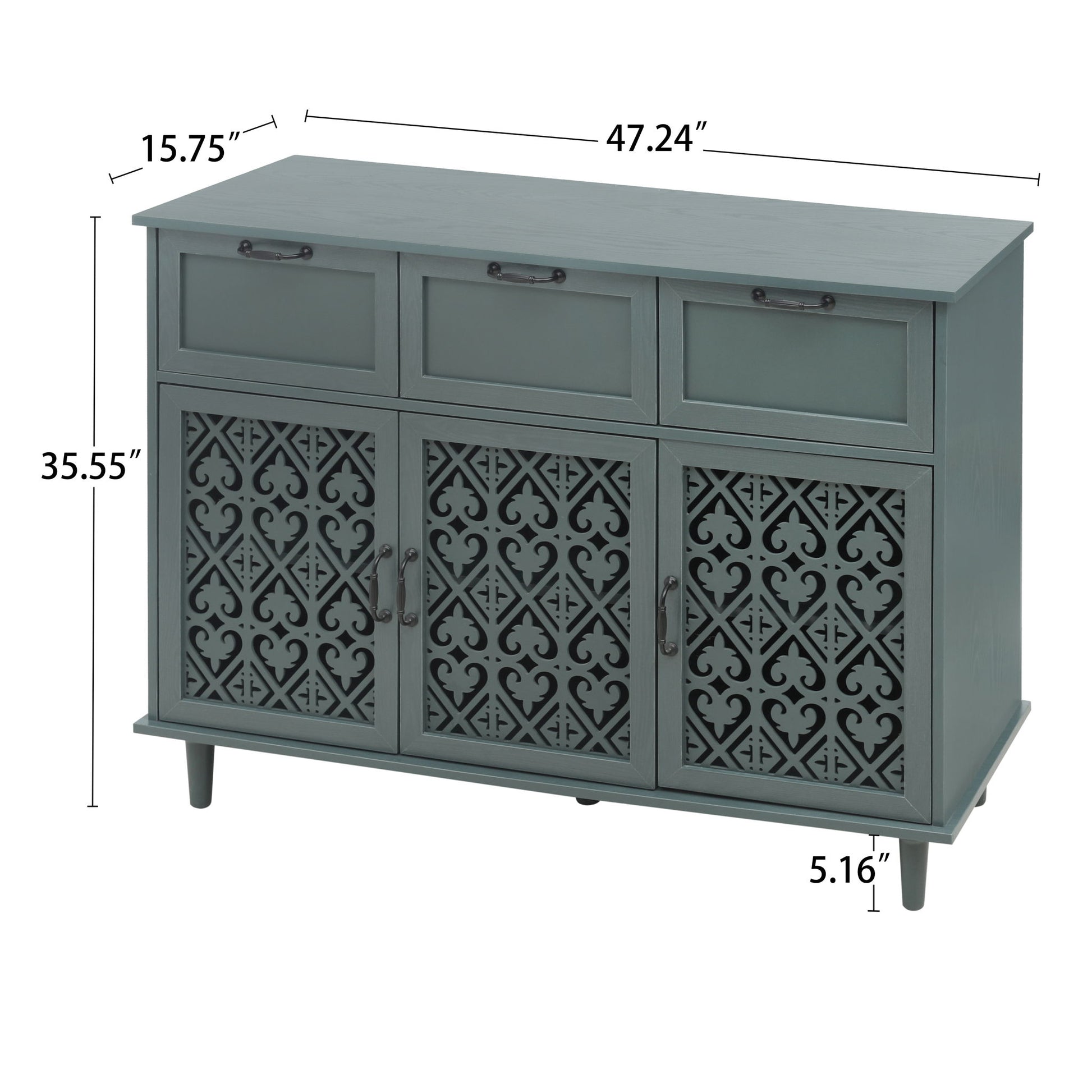 3 Door 3 Drawer Elegant Cabinet - Best Buy Furniture