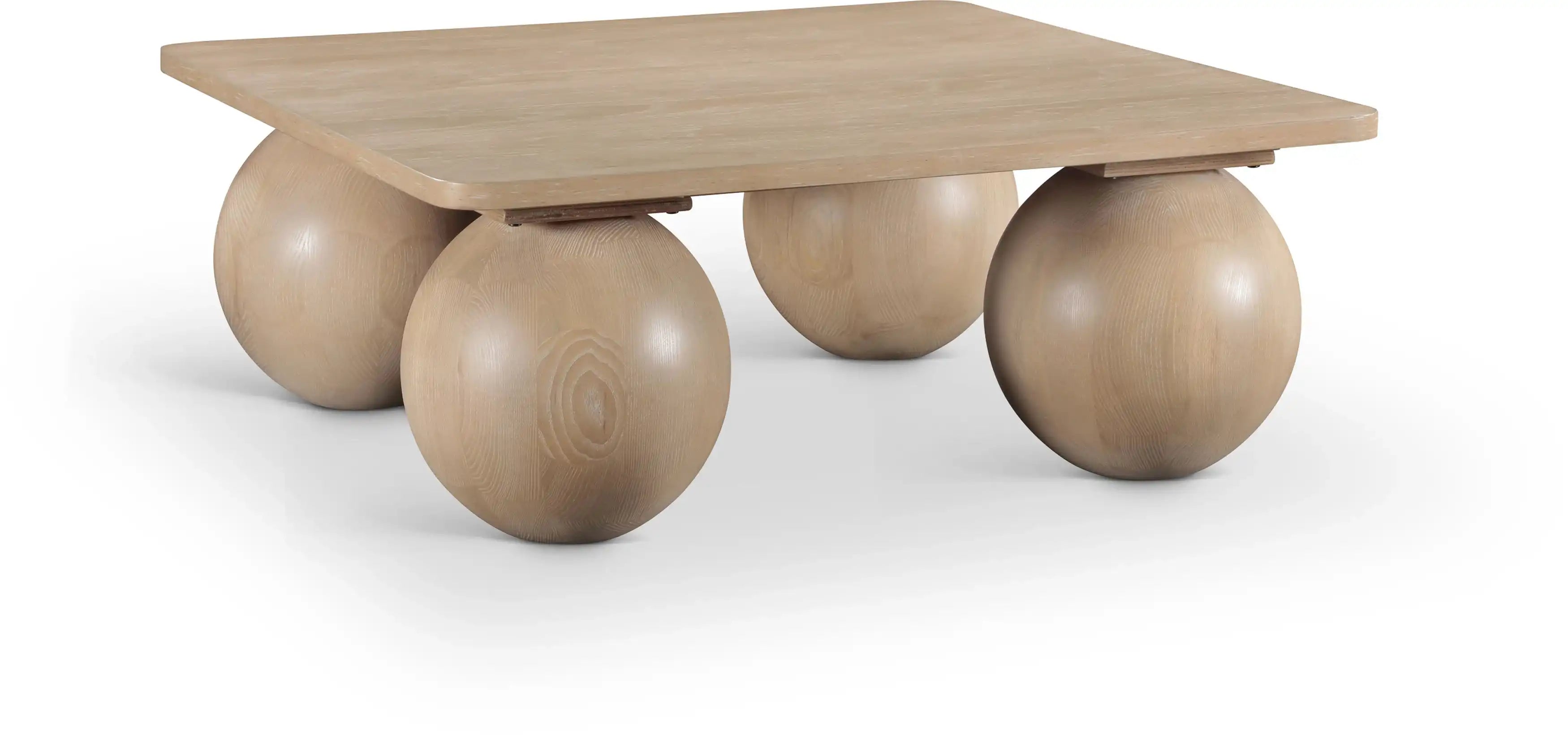 Fitch - Oak Veneer Coffee Table - 4 Legs - Best Buy Furniture