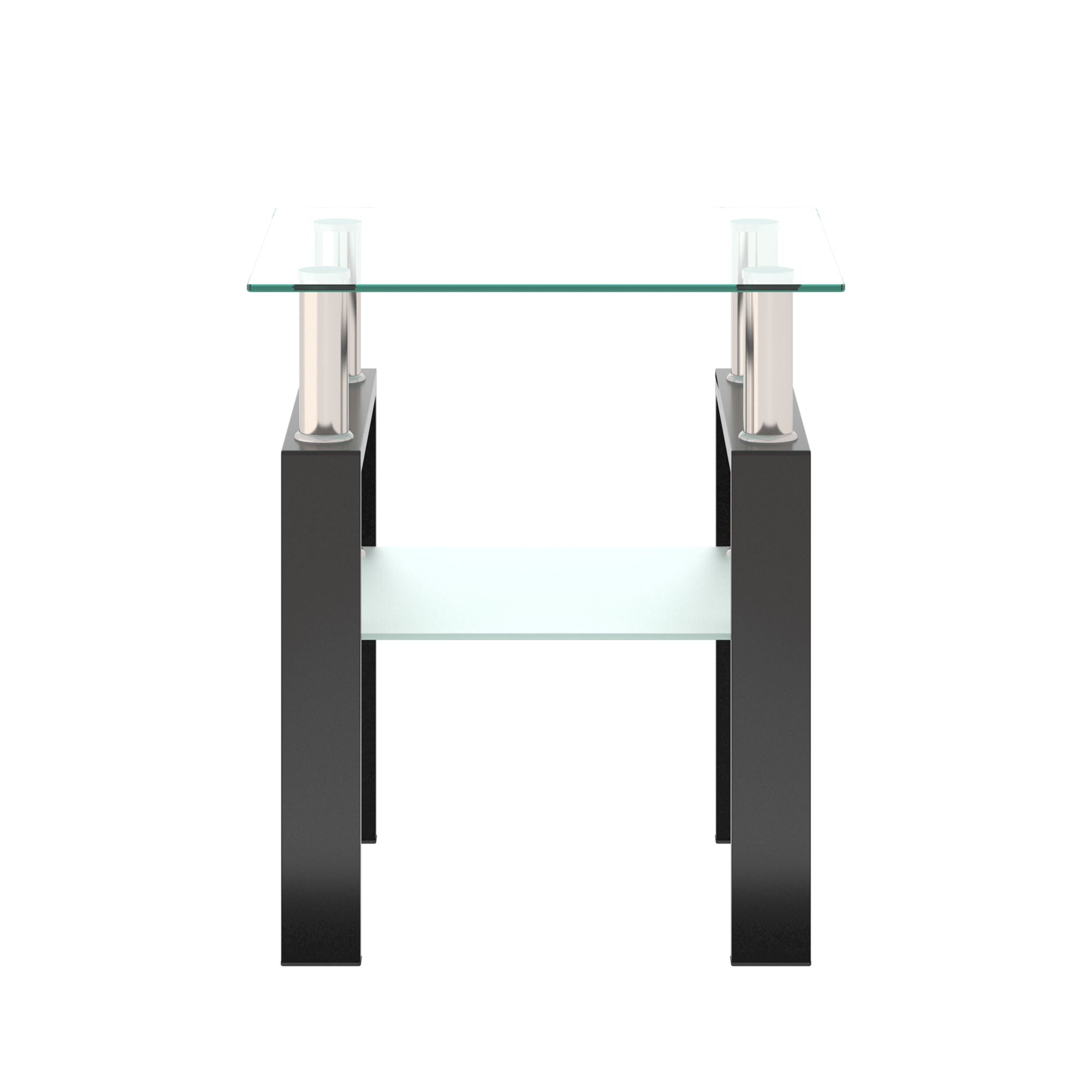Modern Tempered Glass Tea Table, End Square Table For Living Room - Best Buy Furniture