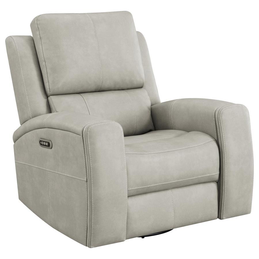 Brickston - Triple Power Swivel Glider Recliner - Best Buy Furniture