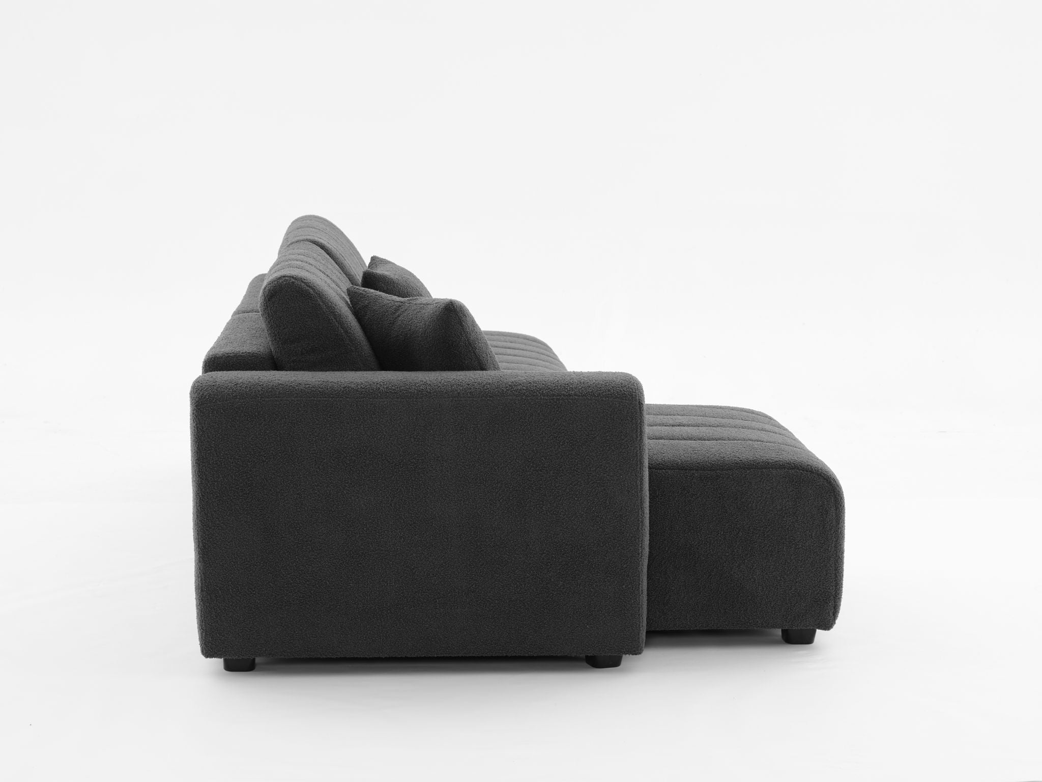 Jessica - Lamb Wool Sectional Sofa With Chaise - Best Buy Furniture