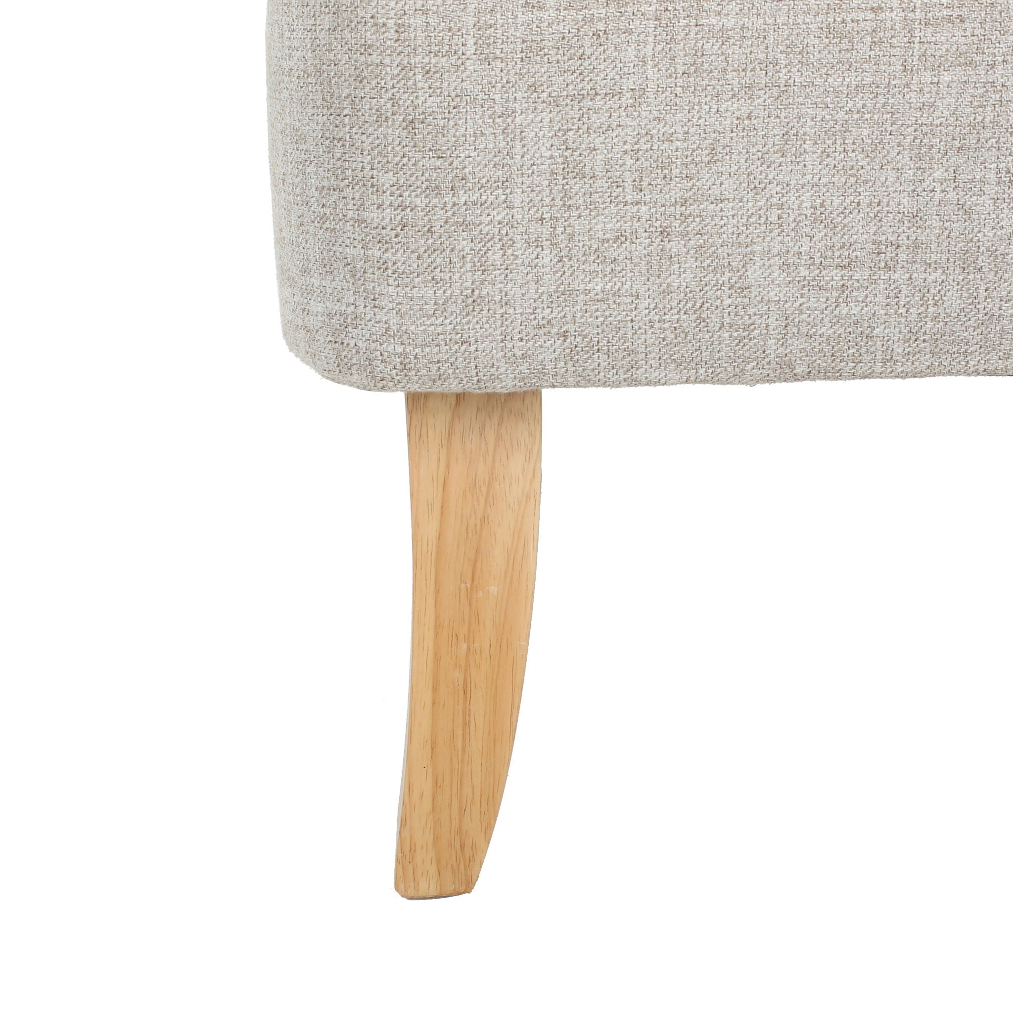 Mid Century Modern Loveseat With Polyester Upholstery And Birch Wood Frame - Beige - Best Buy Furniture