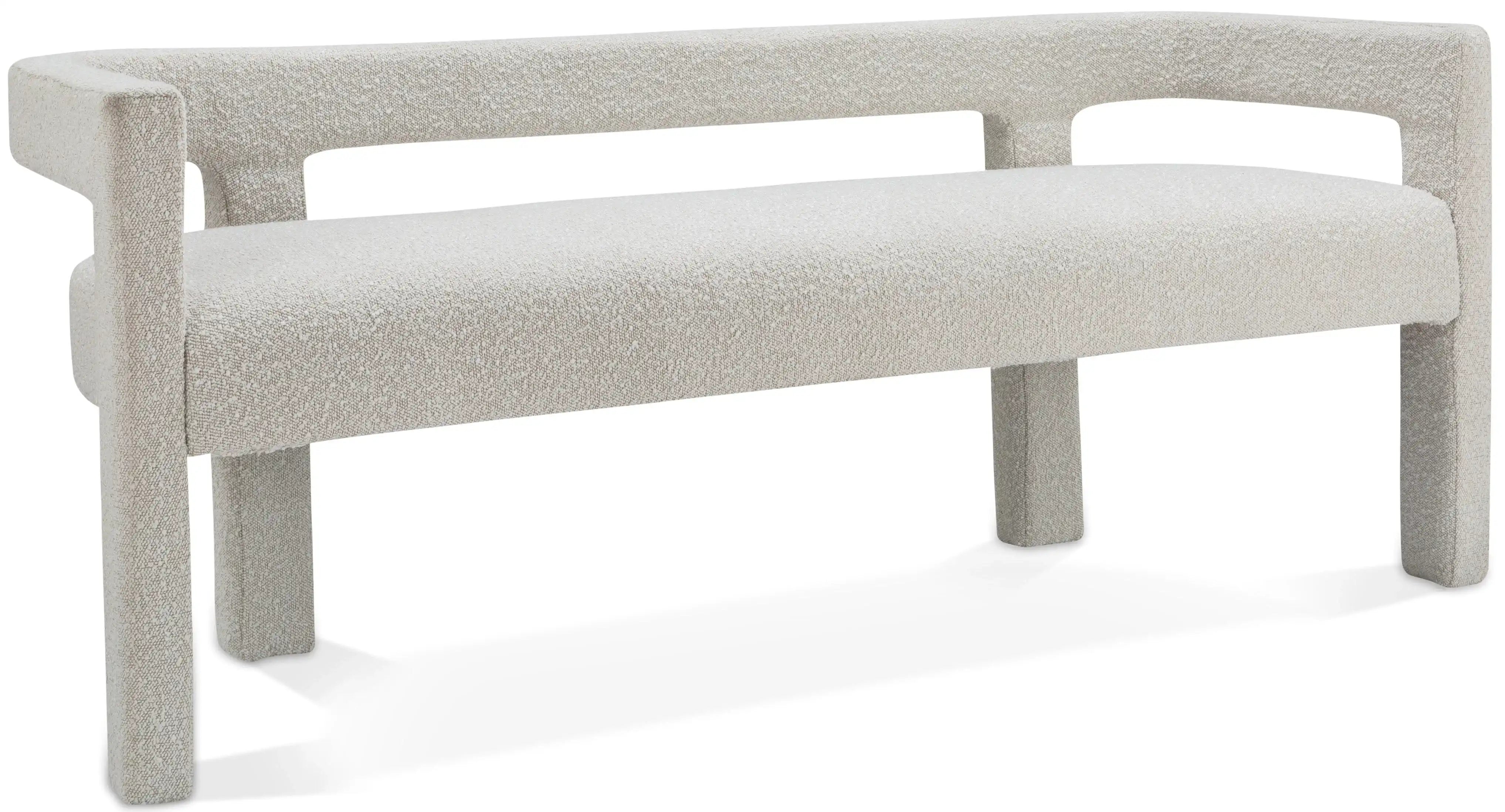 Athena - Boucle Fabric Bench - Best Buy Furniture