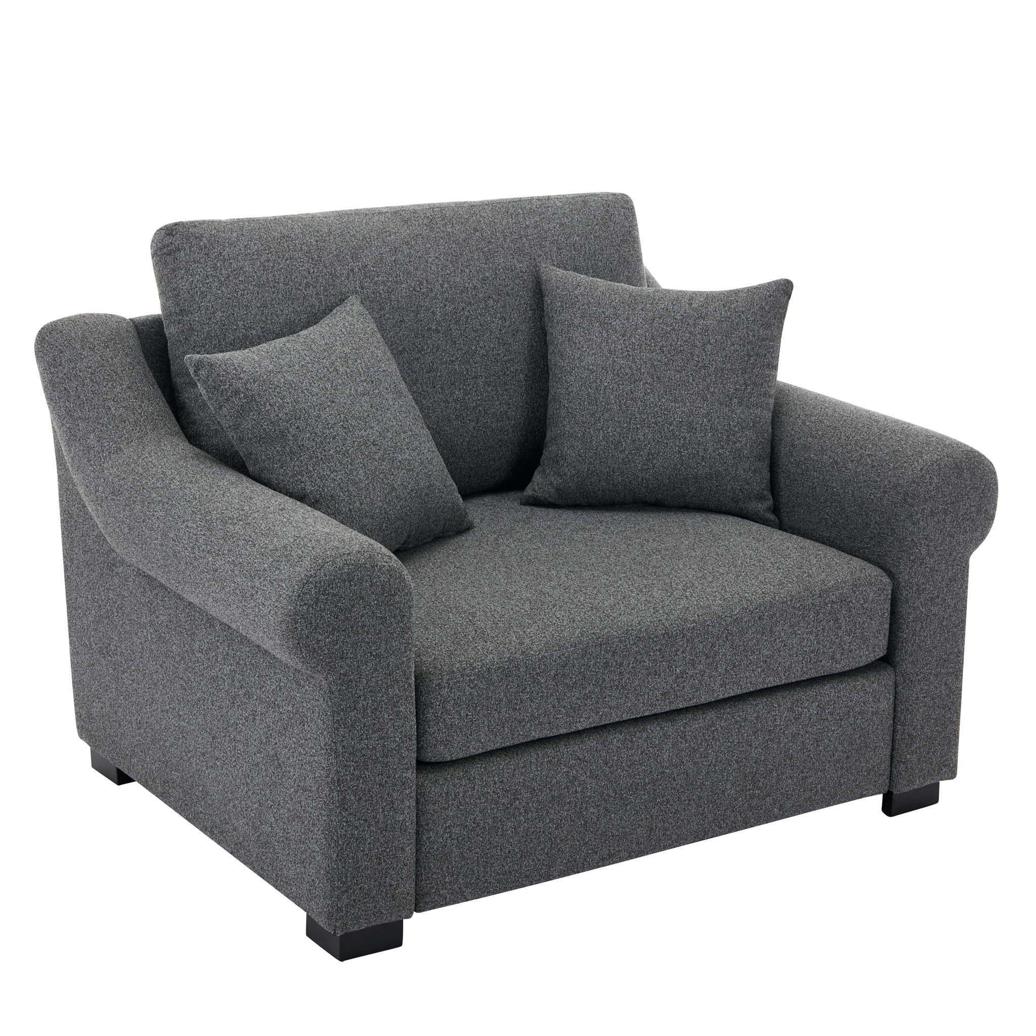 Modern Chenille Oversized Armchair, Chair And A Half, Single Sofa - Best Buy Furniture