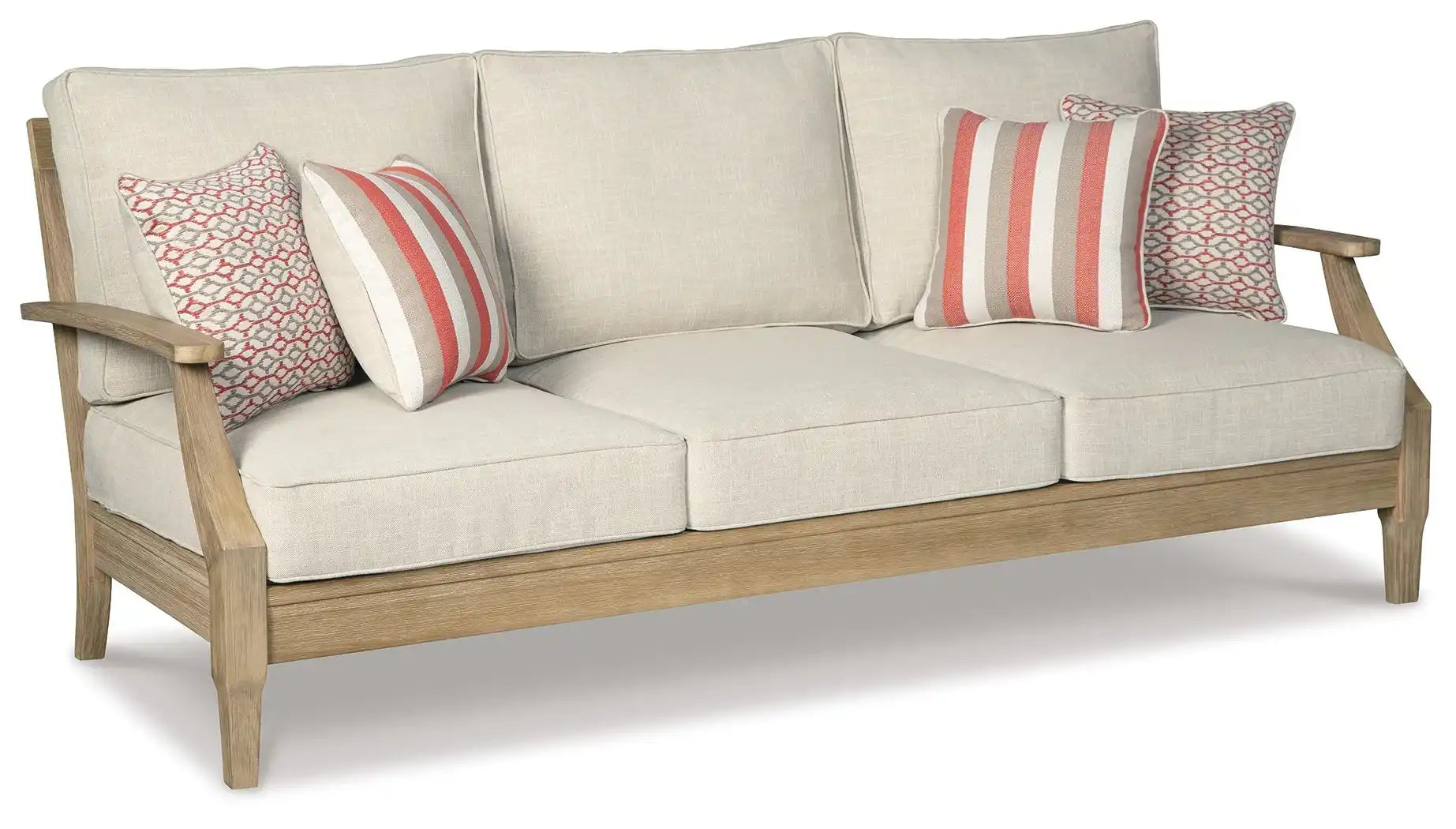 Clare View - Sofa with Cushion - Beige - Best Buy Furniture