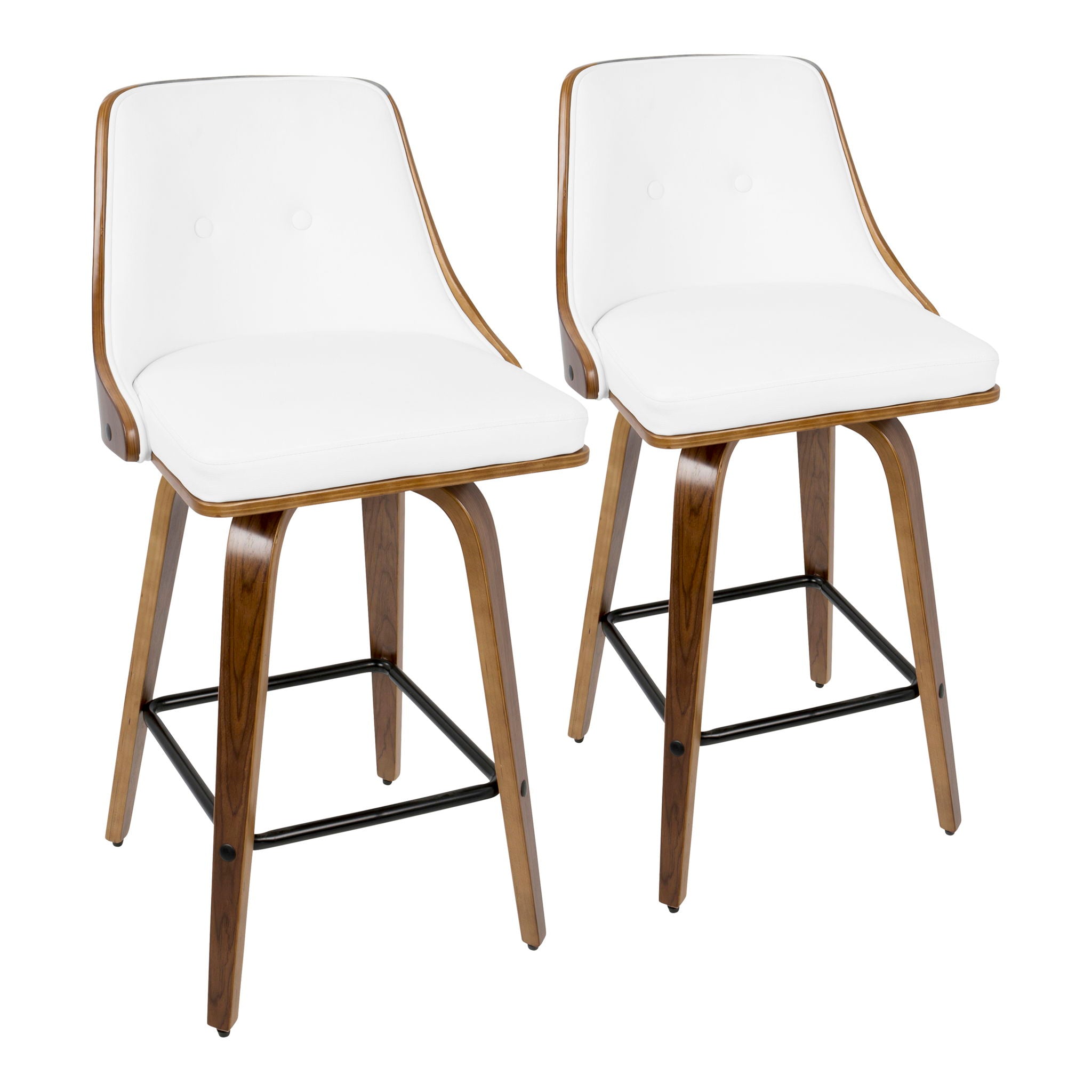 Gianna - Mid Century Modern Counter Stool (Set of 2) - Best Buy Furniture