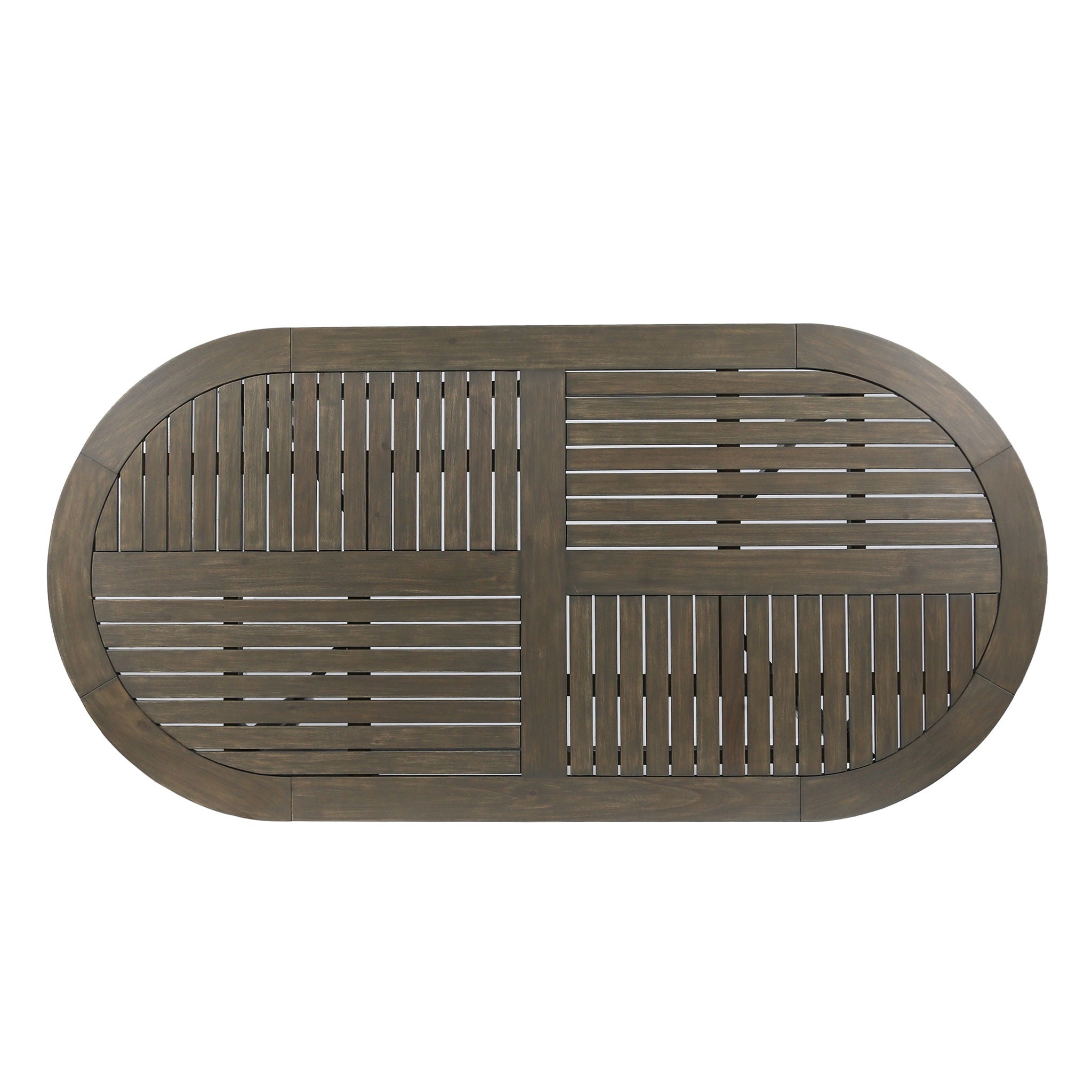 Outdoor Table With Smooth Lines, Slat Top - Best Buy Furniture