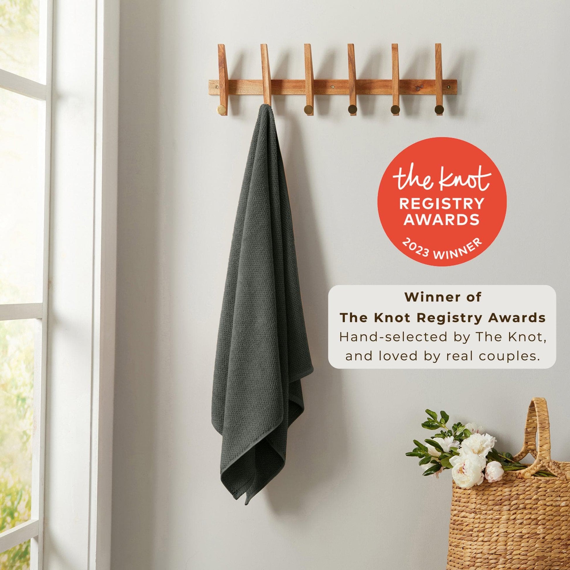 Cotton Textured Bath Towel Set - Acacia Collection - Best Buy Furniture