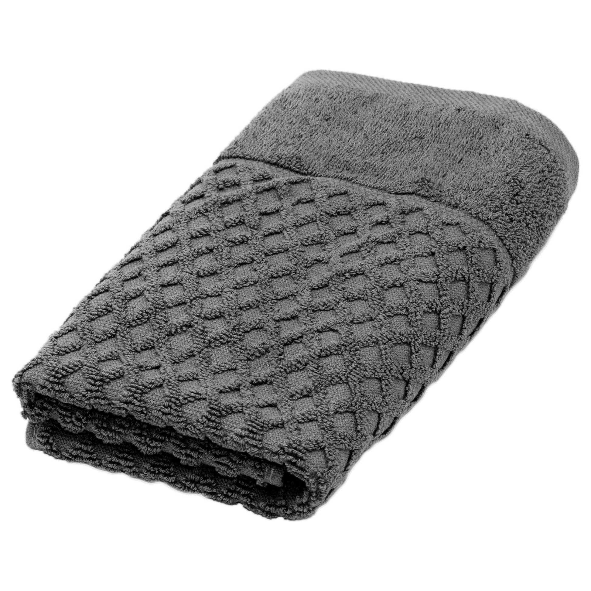Cotton Diamond Waffle Weave Bath Towel Set - Grayson Collection - Best Buy Furniture