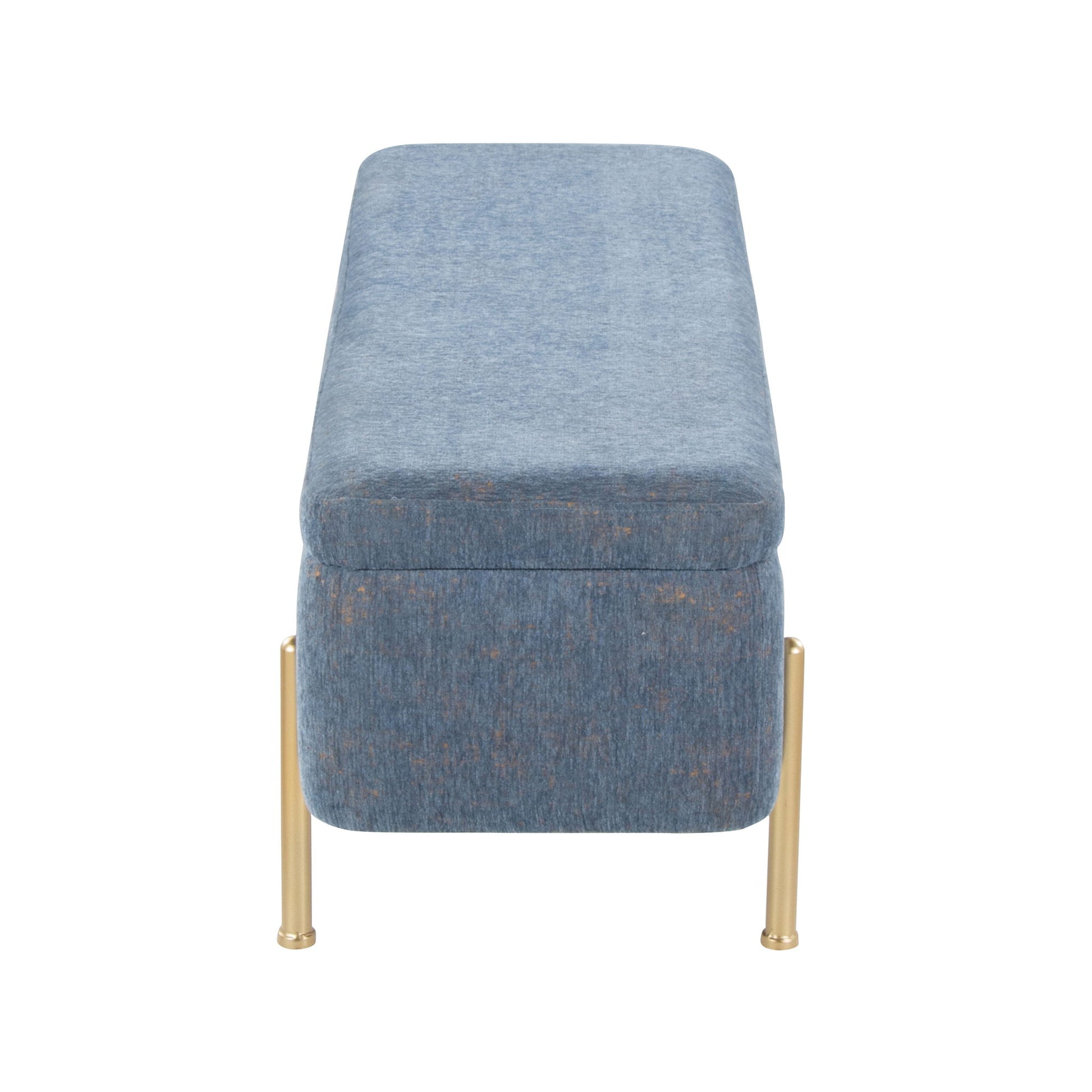 Daniella - Contemporary Bench - Gold / Blue - Best Buy Furniture