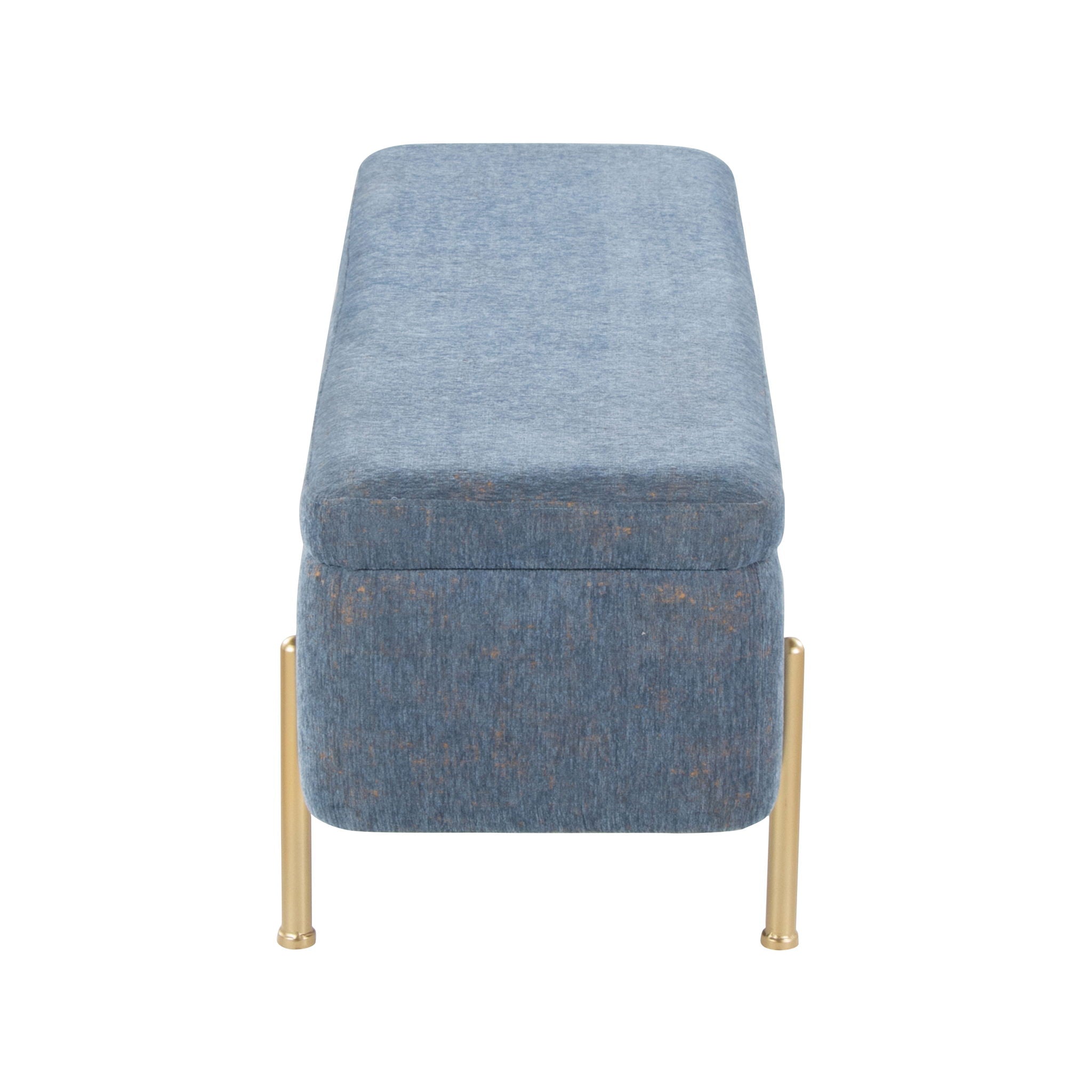 Daniella - Contemporary Bench - Gold / Blue - Best Buy Furniture