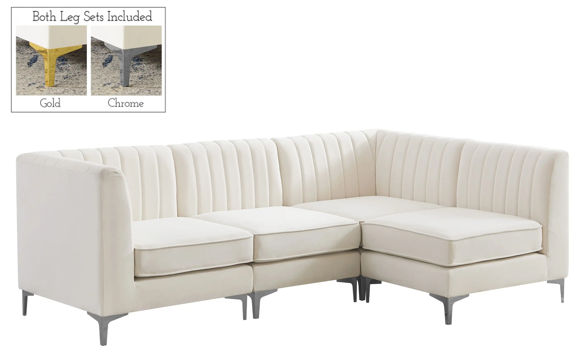Alina - 4 Piece Modular L-Shaped Sectional - Best Buy Furniture
