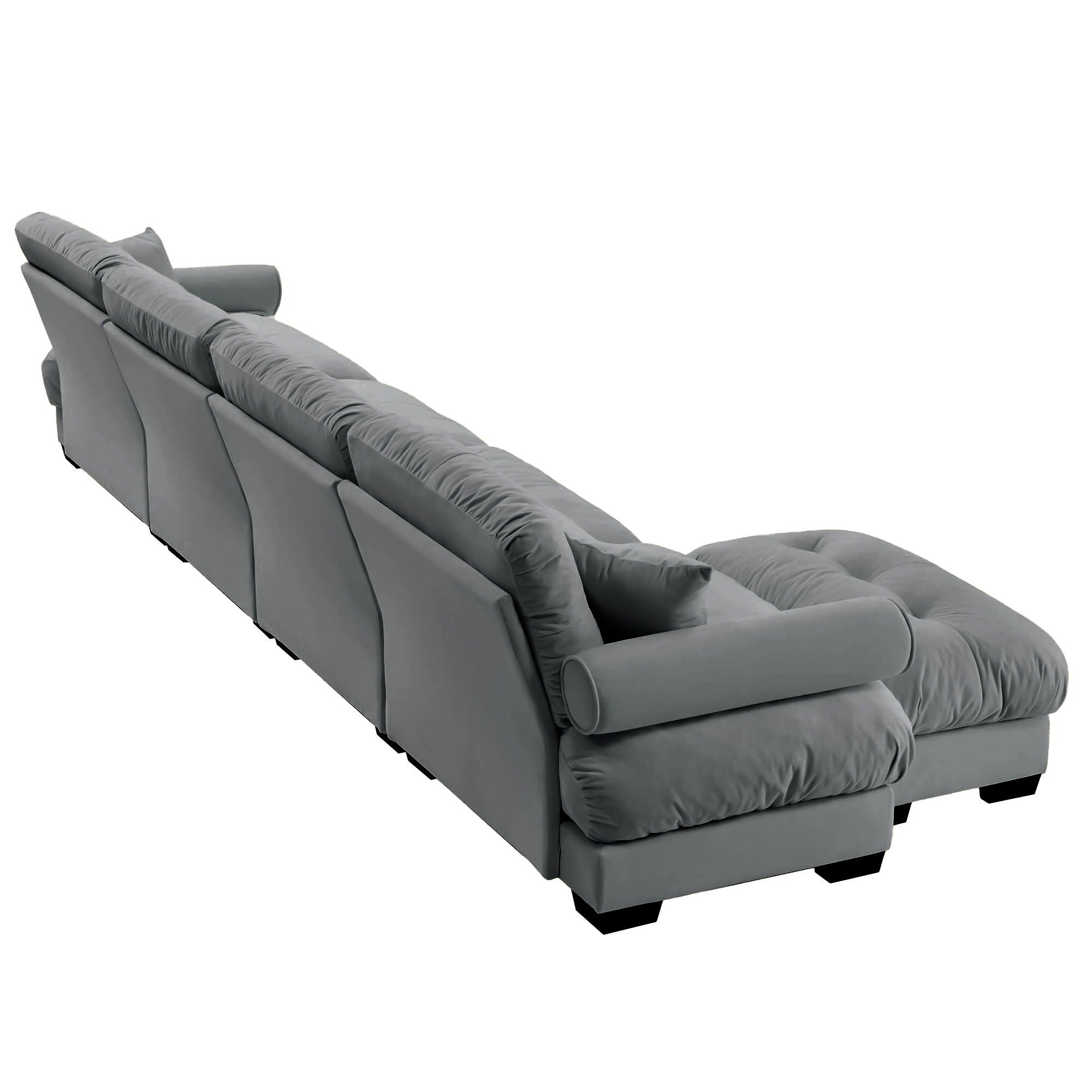 Super Comfort Oversized Modular Sectional Sofa With Movable Ottoman - Best Buy Furniture