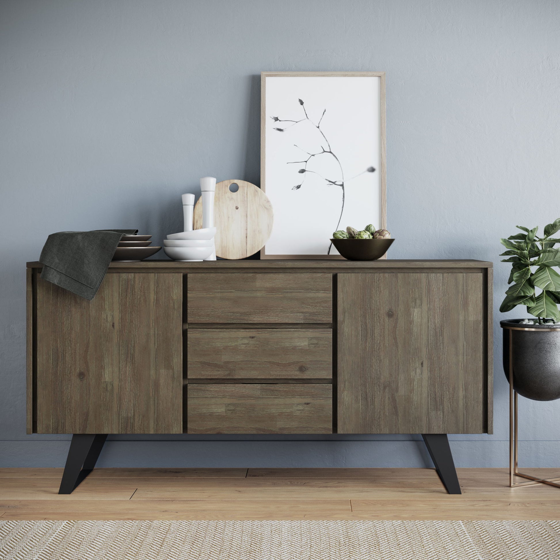 Lowry - Handcrafted Sideboard Buffet - Best Buy Furniture