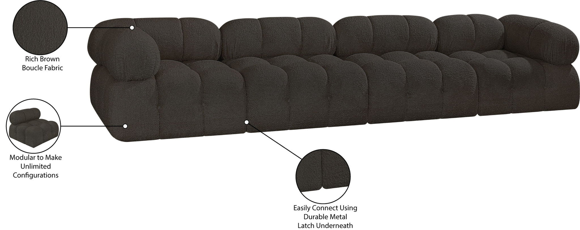 Ames - 4 Seat Modular Sofa - Best Buy Furniture