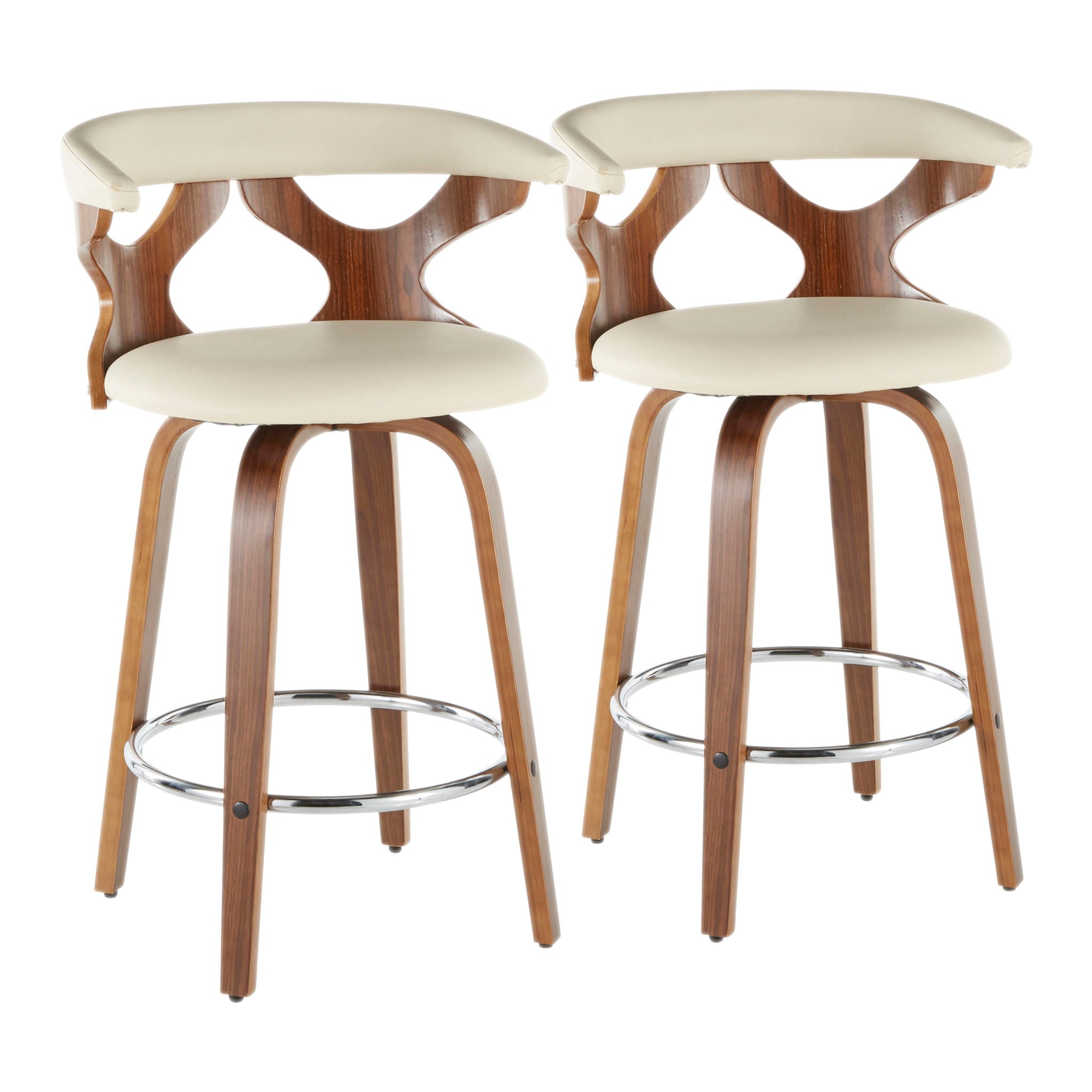 Gardenia - Mid Century Modern Counter Stool (Set of 2) - Best Buy Furniture