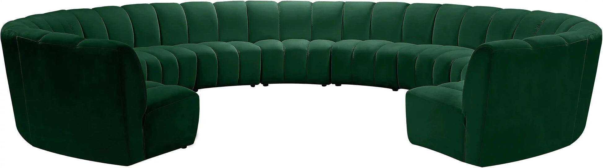 Infinity - 11 Piece Velvet Modular Sectional - Best Buy Furniture