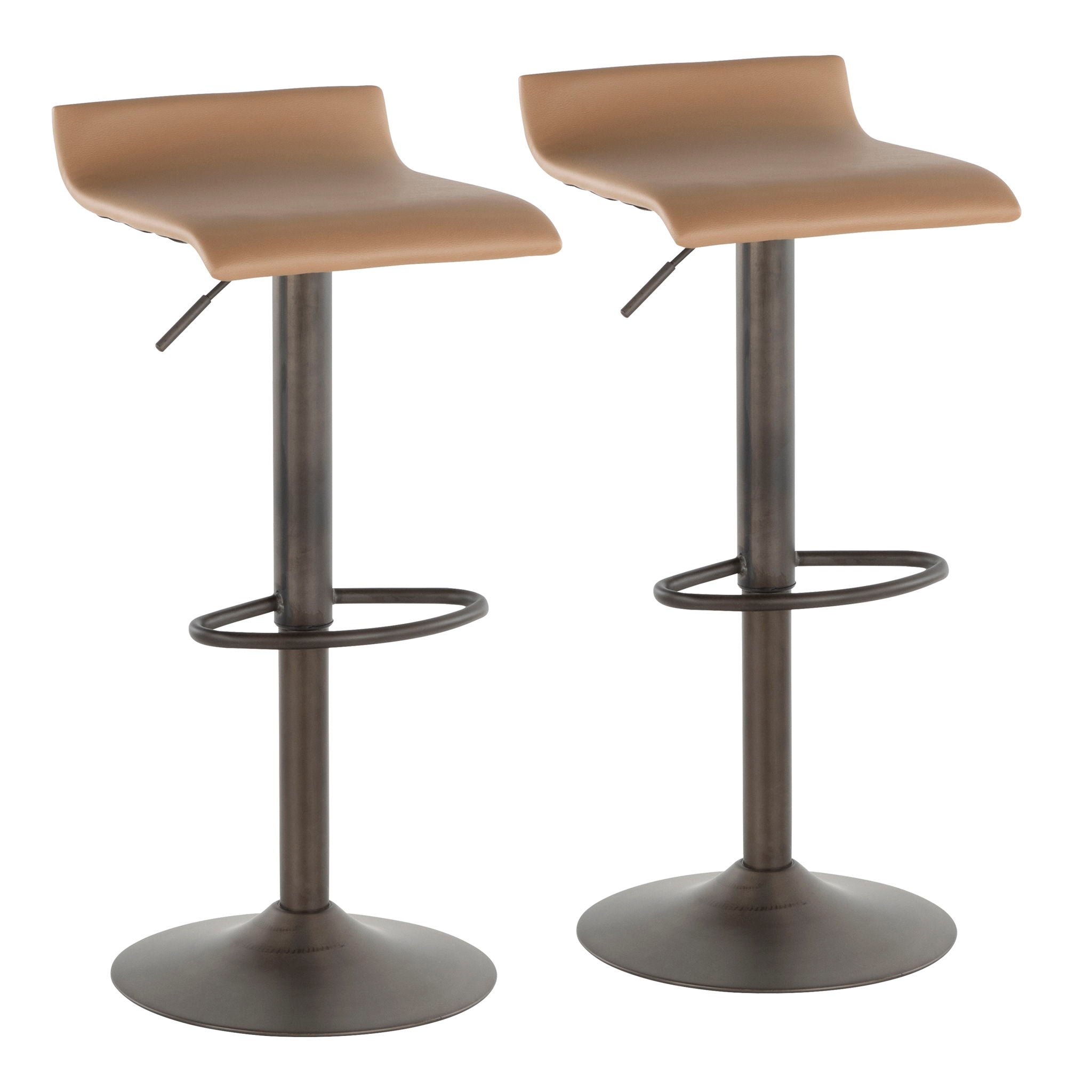 Ale - Industrial Barstool (Set of 2) - Best Buy Furniture