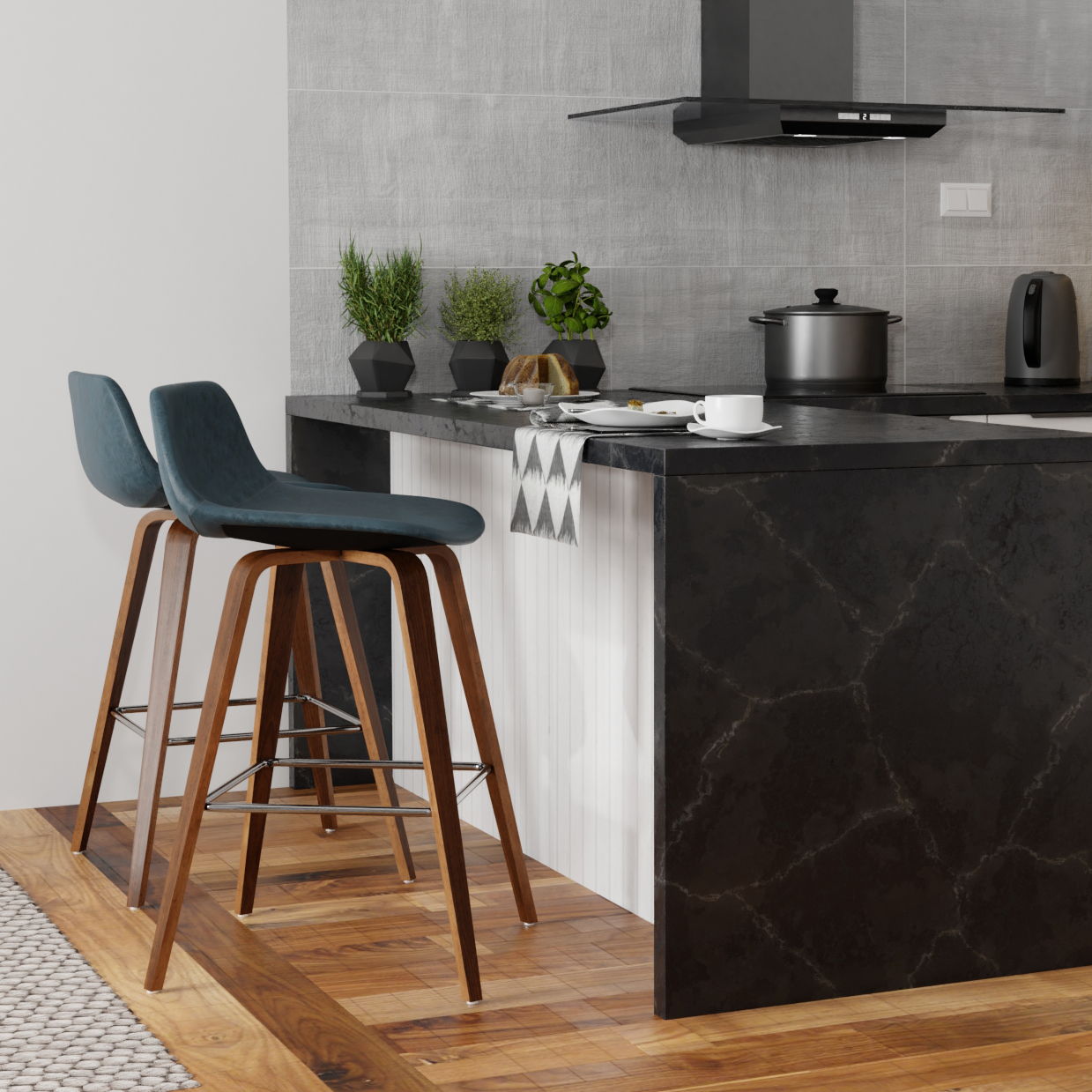 Randolph Bentwood - Counter / Bar Height Stool (Set of 2) - Best Buy Furniture