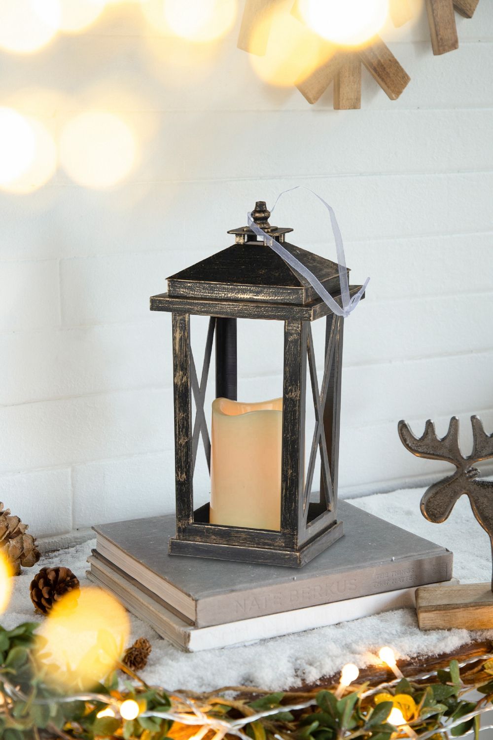 Menifee - Lantern With Led Candle (Set of 2) - Best Buy Furniture