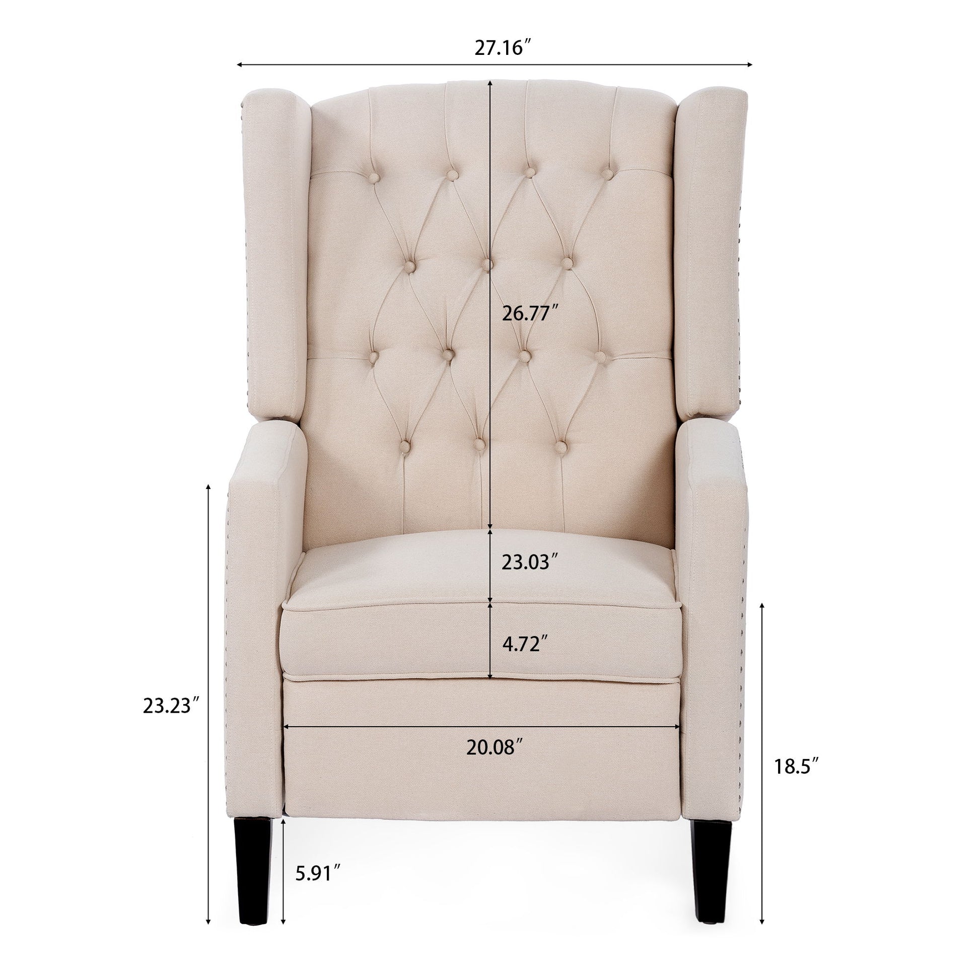 Manual Wing Chair Recliner - Best Buy Furniture