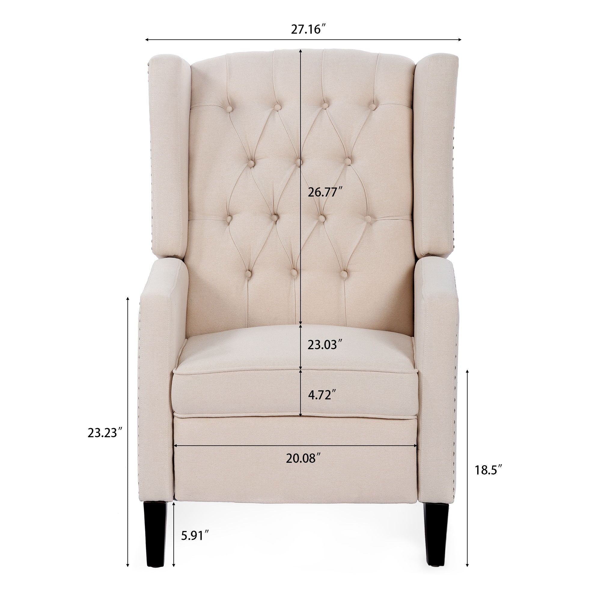 Manual Wing Chair Recliner - Best Buy Furniture