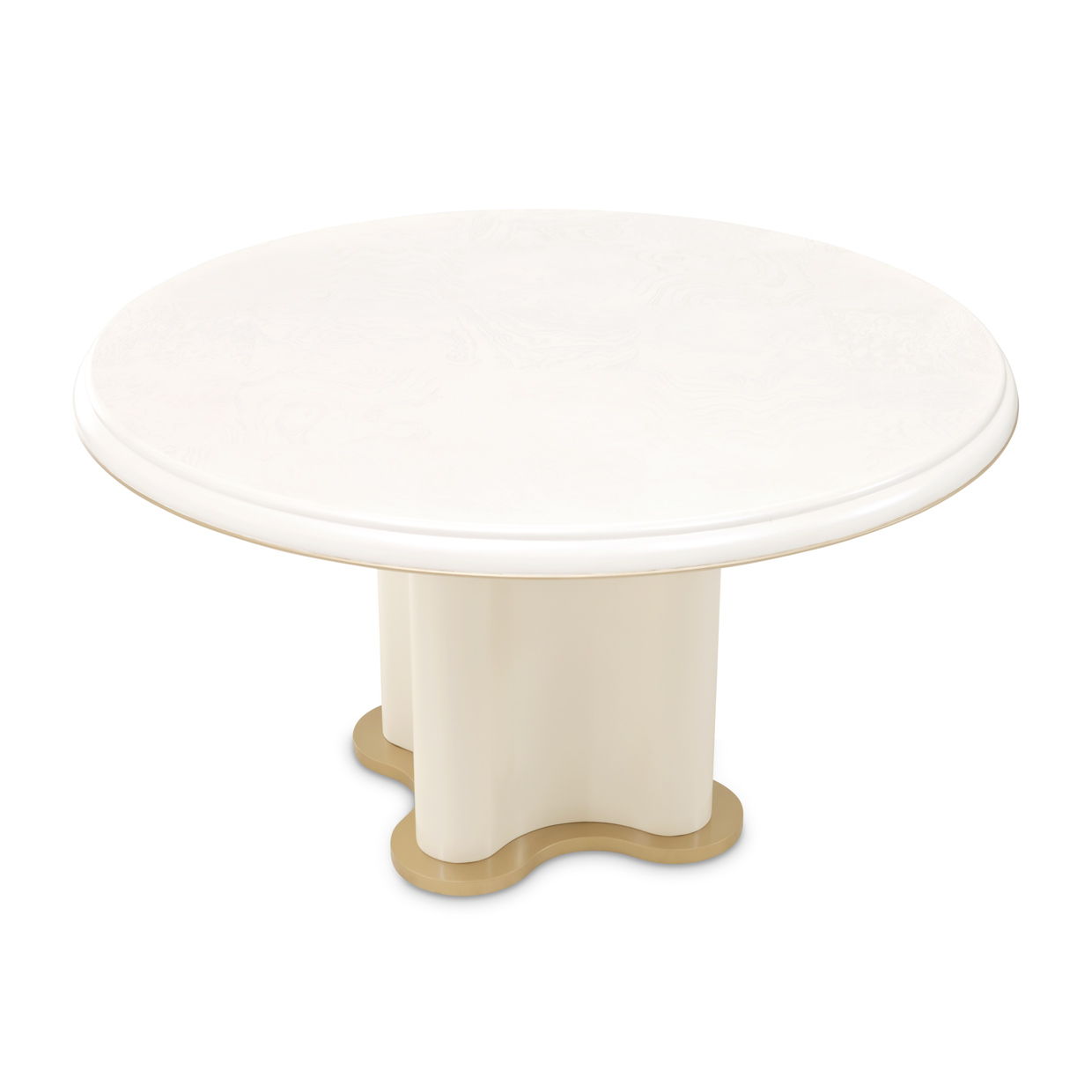 La Terrazza - 54" Round Dining Table - Creamy Pearl - Best Buy Furniture