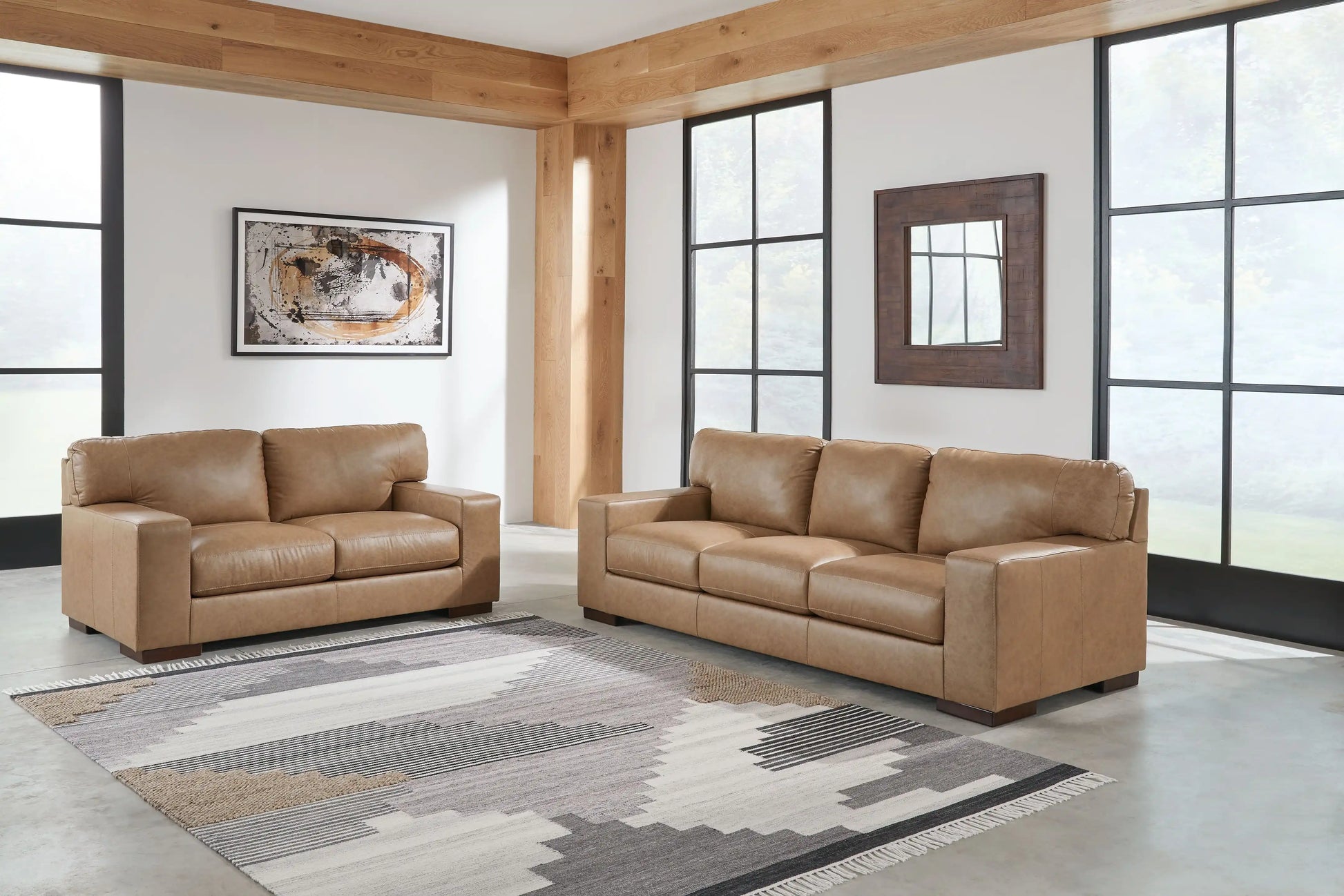 Lombardia - 2 Pc. - Sofa, Loveseat - Tumbleweed - Best Buy Furniture