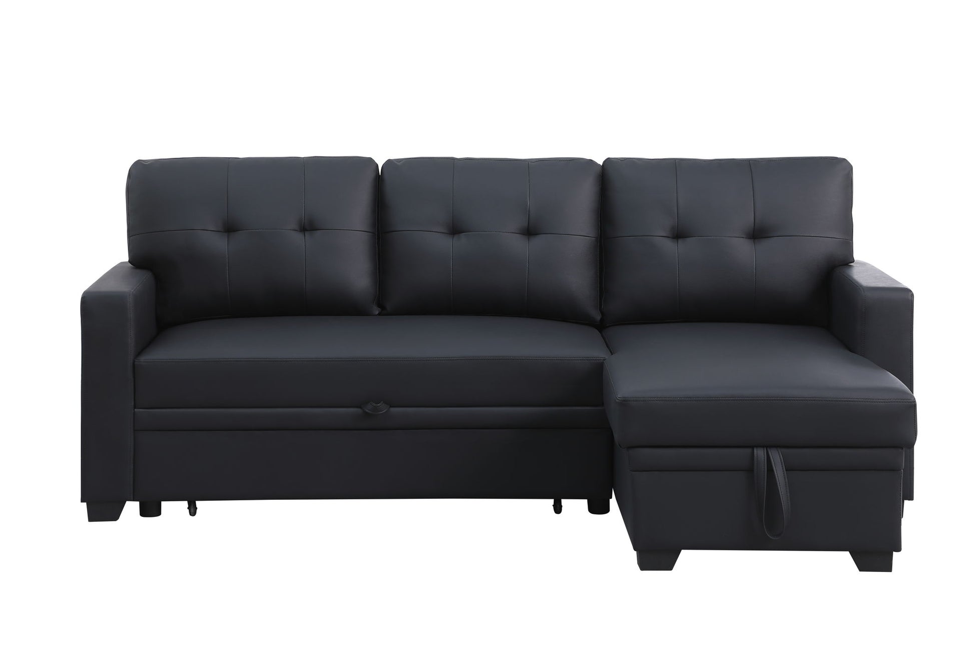 Upholstered Pull Out Sectional Sofa With Chaise - Best Buy Furniture