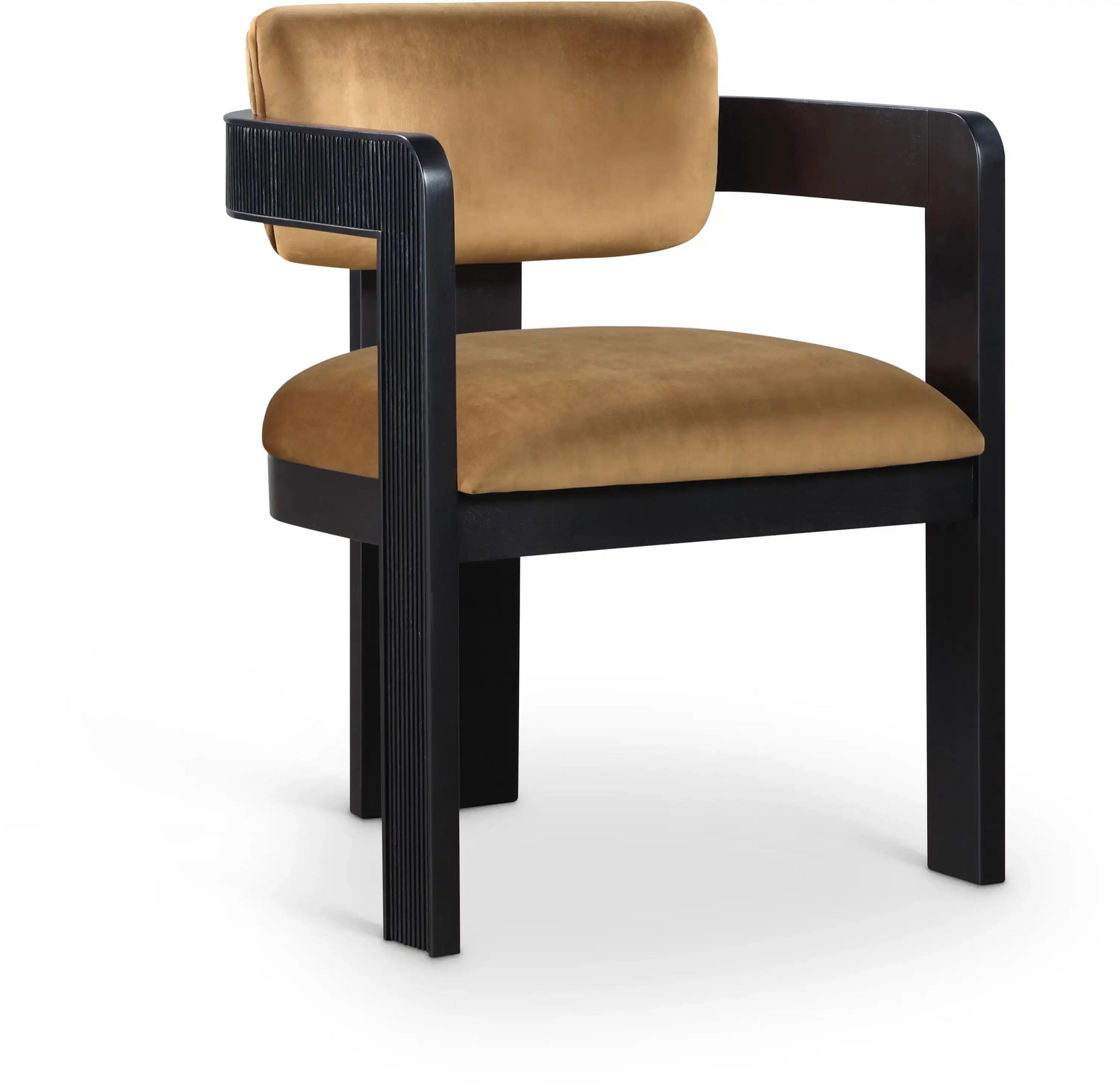 Sacha - Velvet Dining Chair With Black Base (Set of 2) - Best Buy Furniture