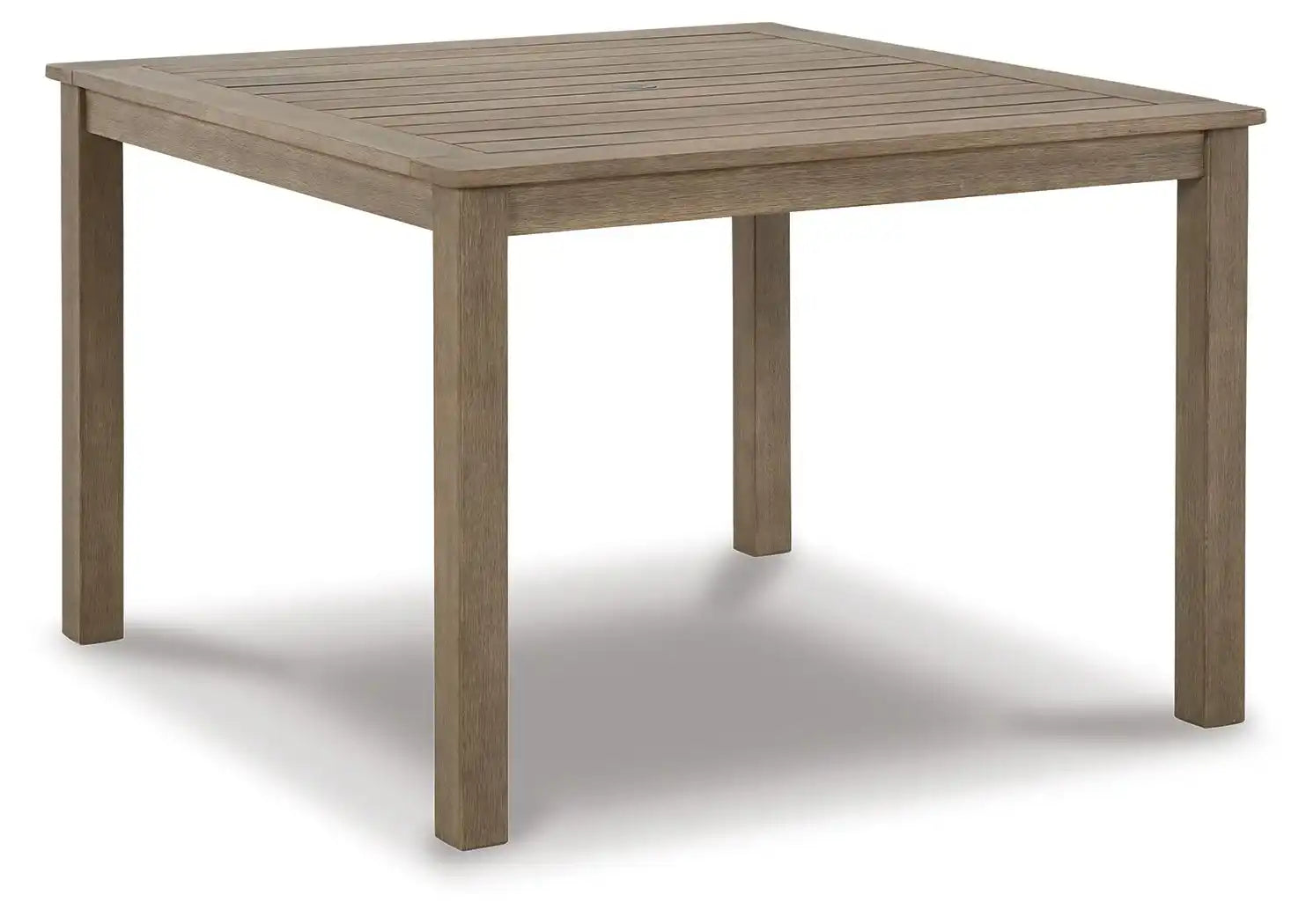 Aria Plains - Square Dining Table W/Umb Opt - Brown - Best Buy Furniture