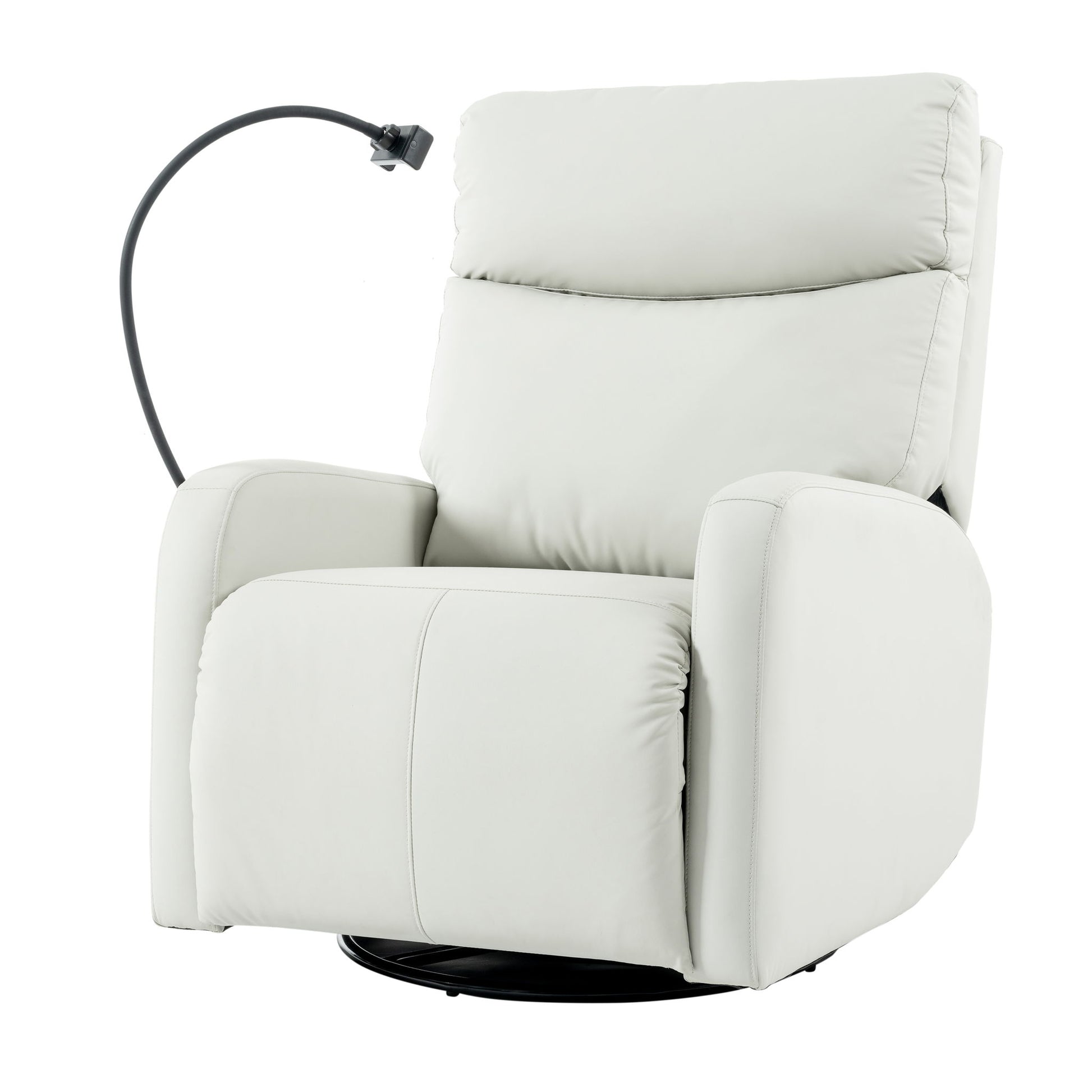 31.5" 270 Power Swivel Rocker Recliner Chair, Electric Glider Reclining Sofa With USB Ports, Power Swivel Glider, Rocking Chair Nursery Recliners For Living Room Bedroom - Light Gray - Best Buy Furniture