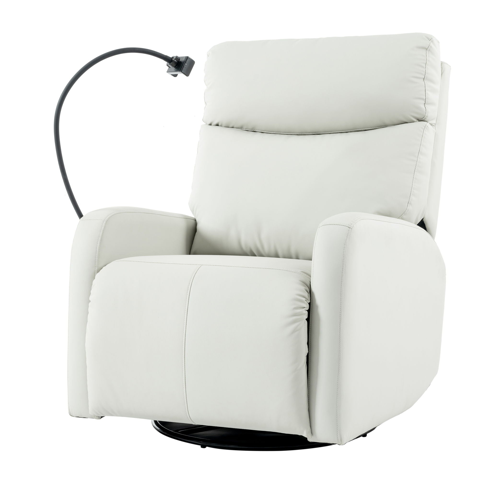 31.5" 270 Power Swivel Rocker Recliner Chair, Electric Glider Reclining Sofa With USB Ports, Power Swivel Glider, Rocking Chair Nursery Recliners For Living Room Bedroom - Light Gray - Best Buy Furniture