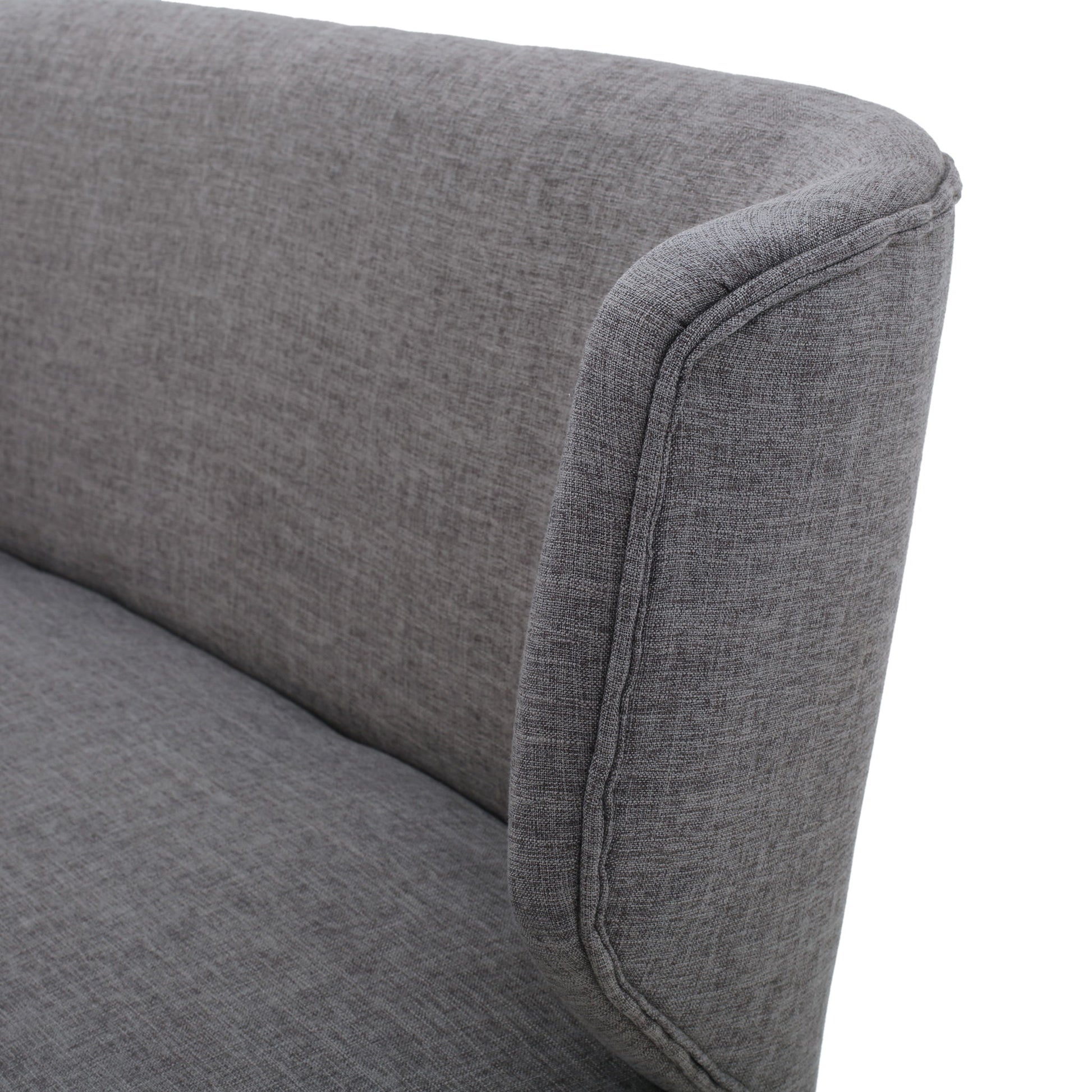 Elegant Classic Upholstered Loveseat With Curved Backrest - Best Buy Furniture