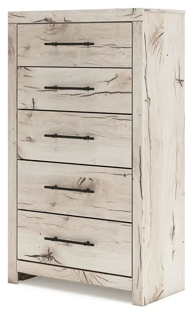 Lawroy - Five Drawer Chest - Light Natural - Best Buy Furniture