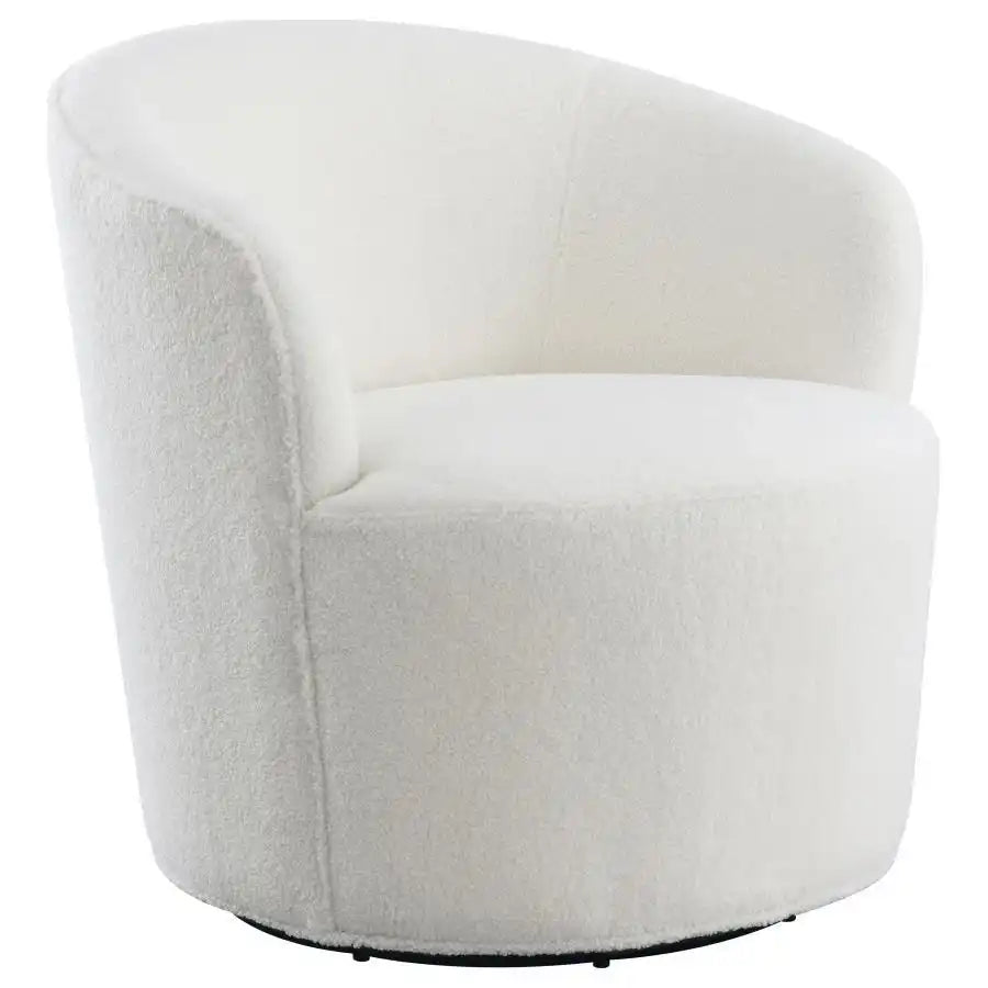 Joyce - Upholstered Barrel Back Swivel Chair - Best Buy Furniture