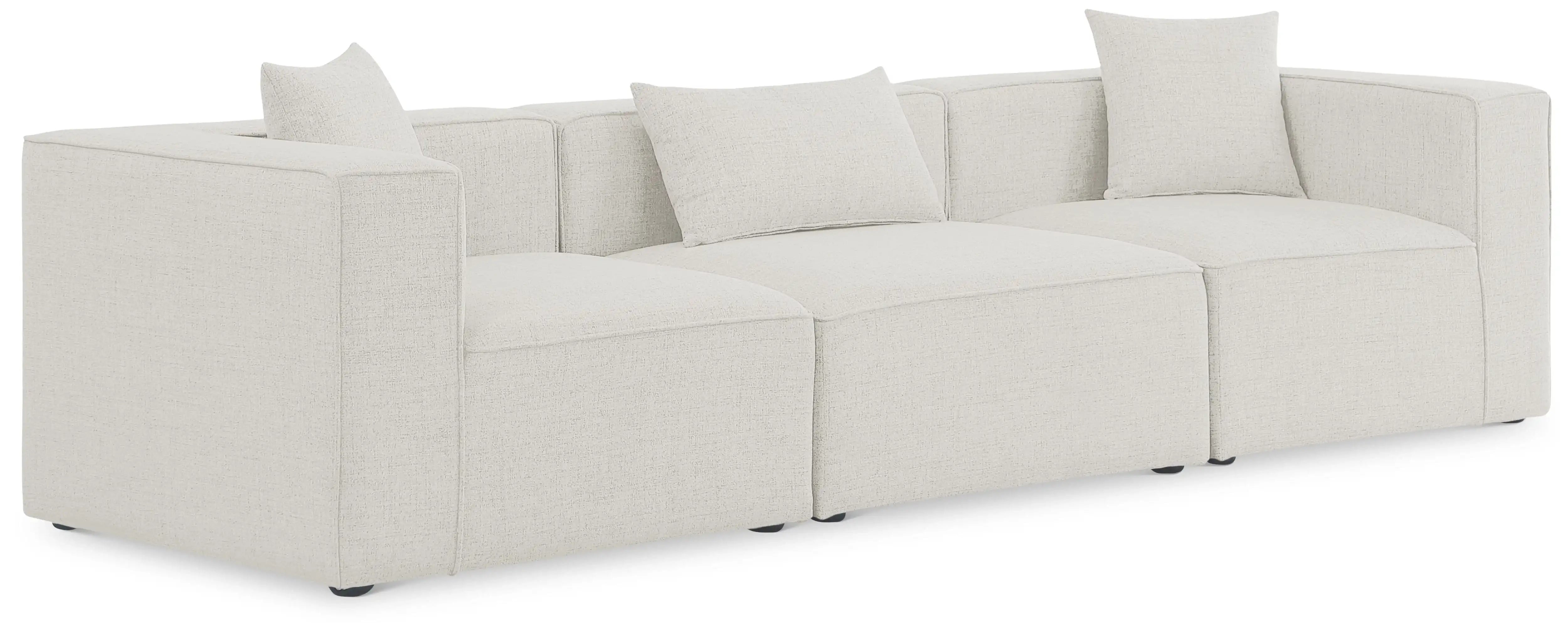 Cube - Linen Modular 3 Seat Sofa - Best Buy Furniture