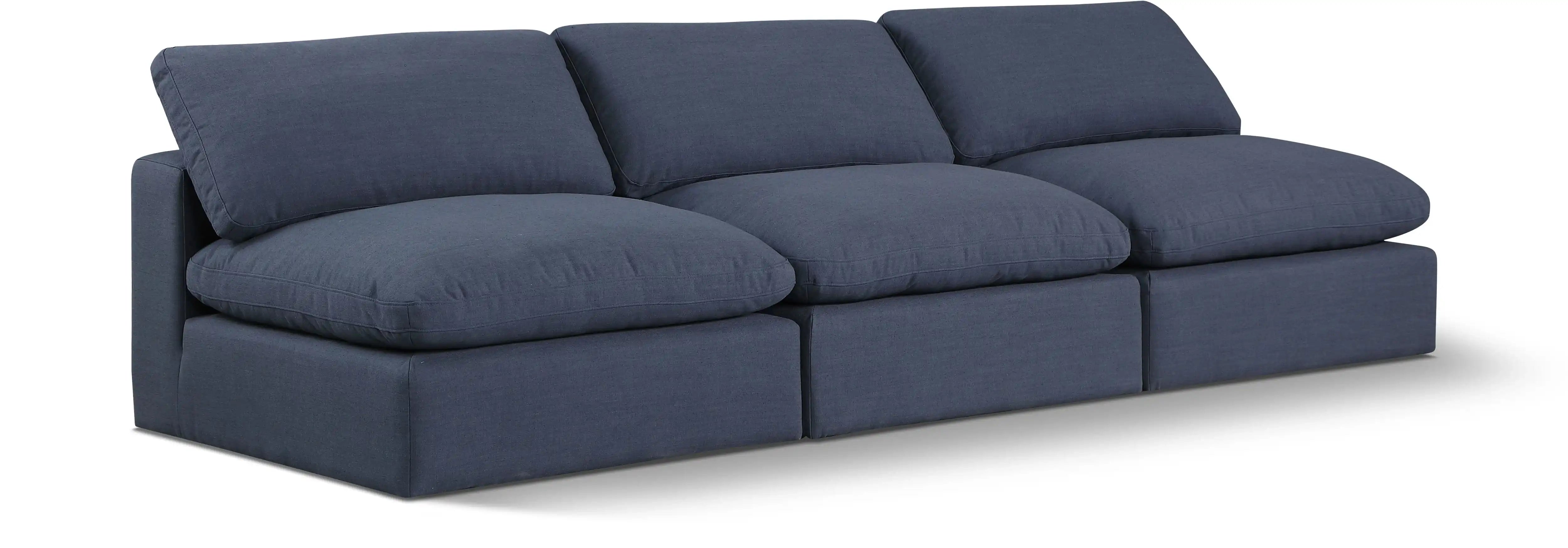 Comfy - Linen Modular Armless Sofa 3 Seats - Best Buy Furniture