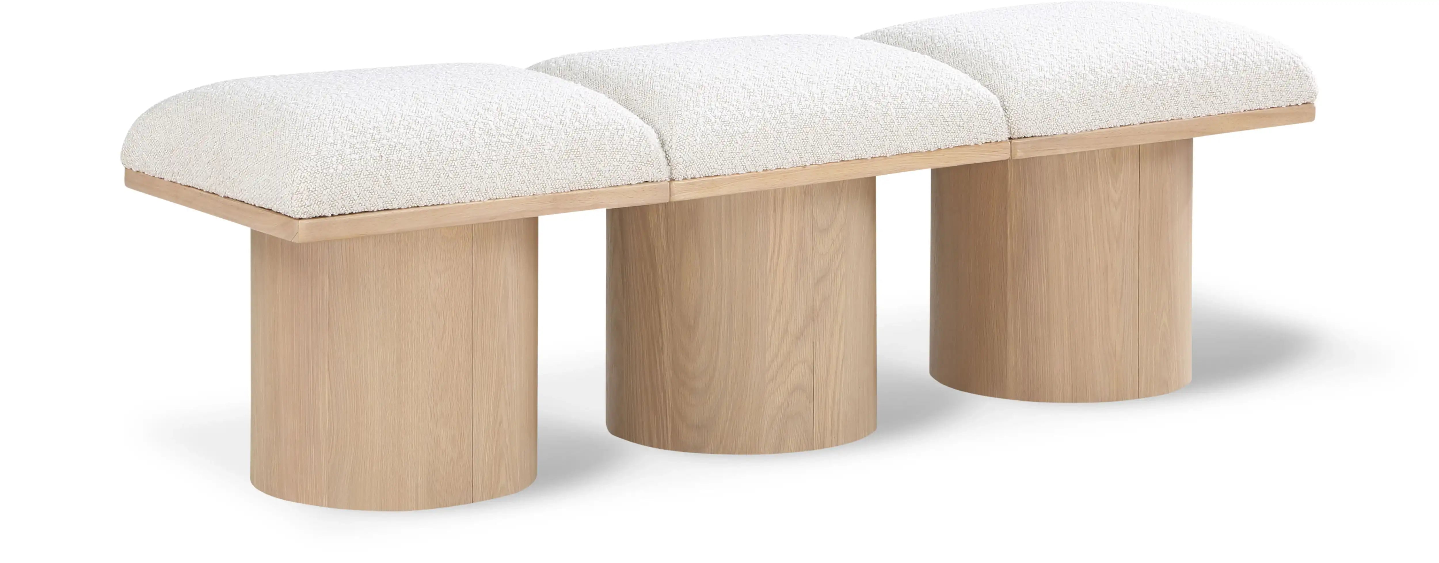 Pavilion - 3 Piece Modular Bench With Natural Base - Best Buy Furniture