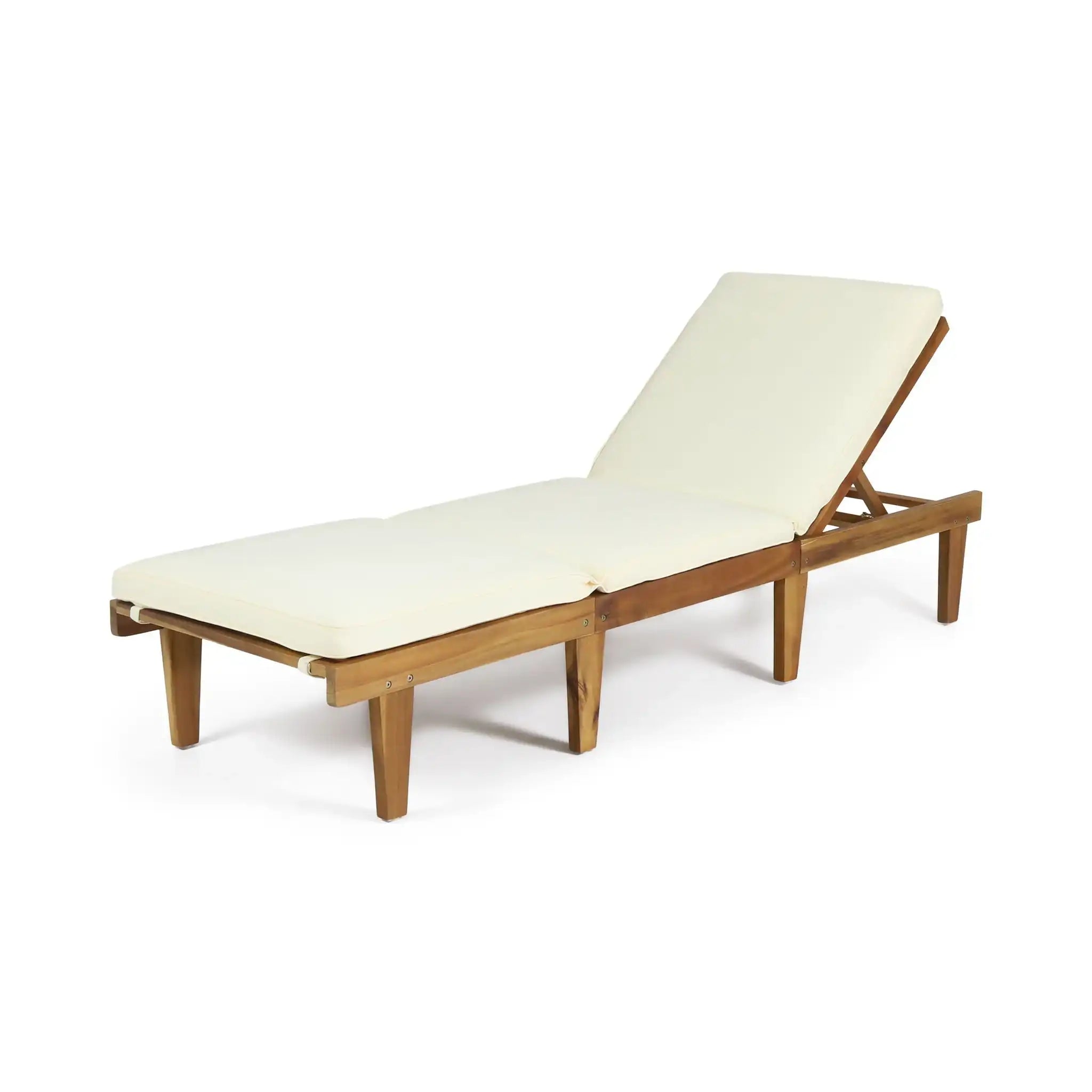Ariana - Wood Chaise Lounge With Cushion - Best Buy Furniture