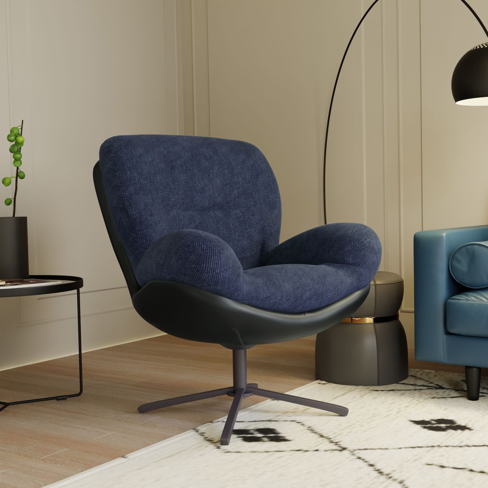 360° Swivel Office Chair, No Wheels - Best Buy Furniture