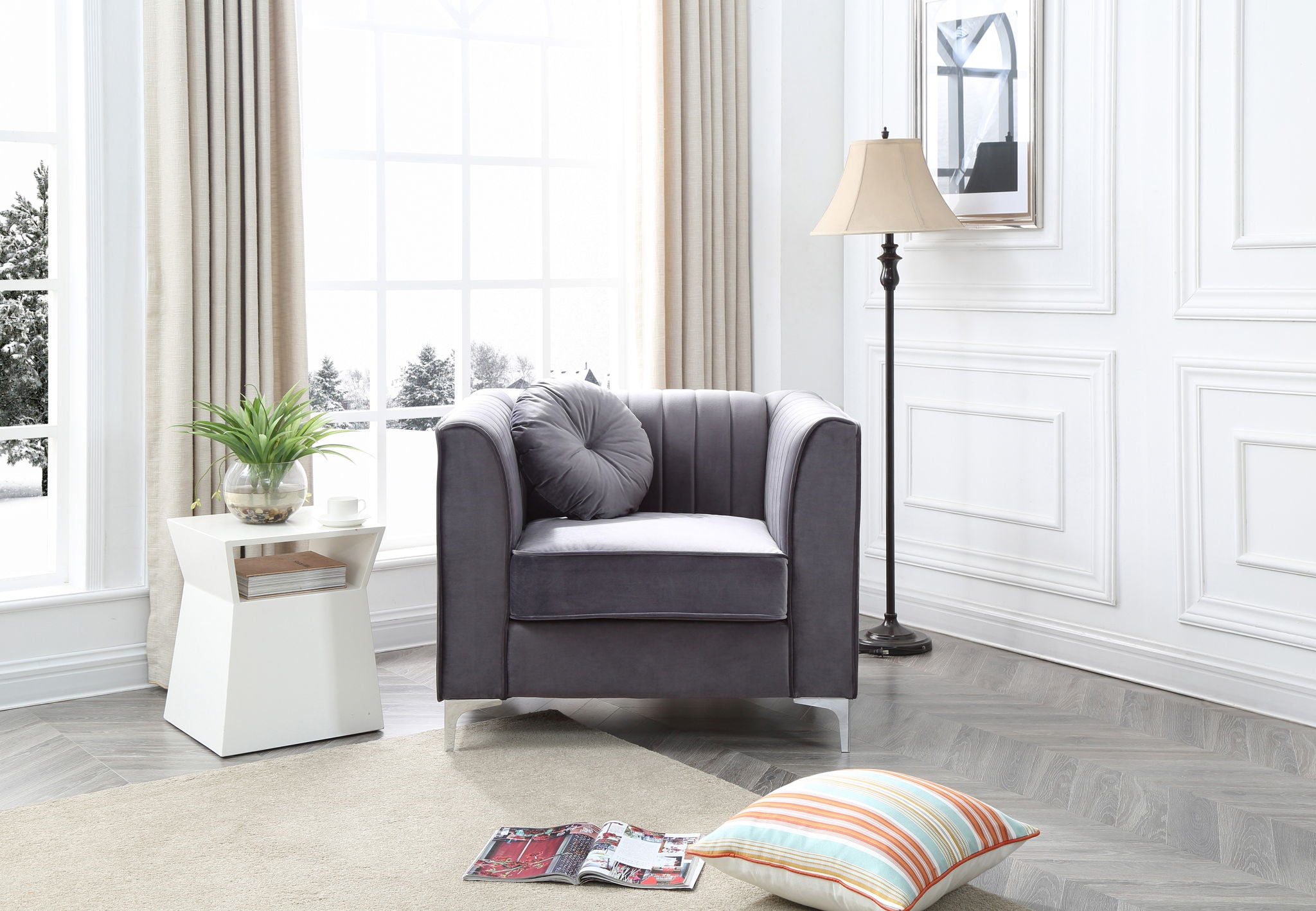 Contemporary Sloped Armchair - Best Buy Furniture