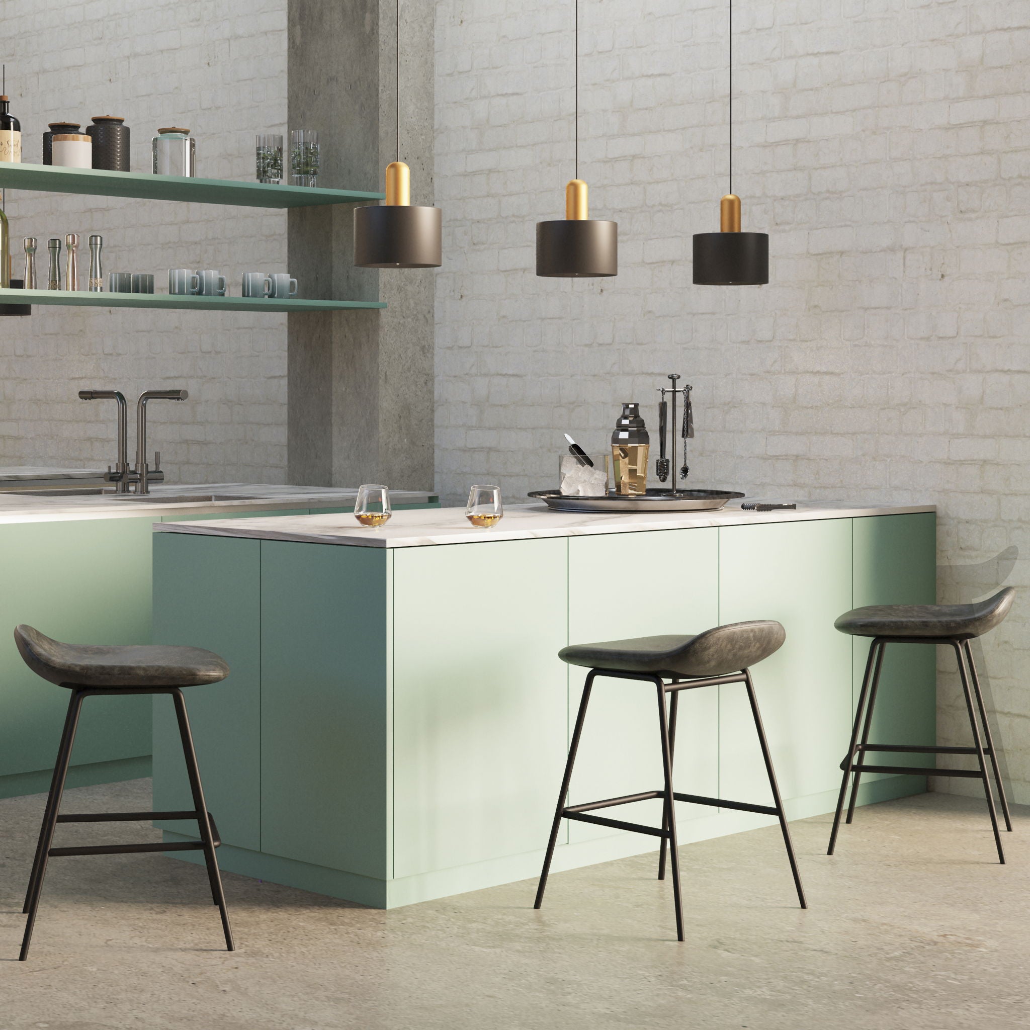 Dafney - pholstered Bar Stool (Set of 2) - Best Buy Furniture