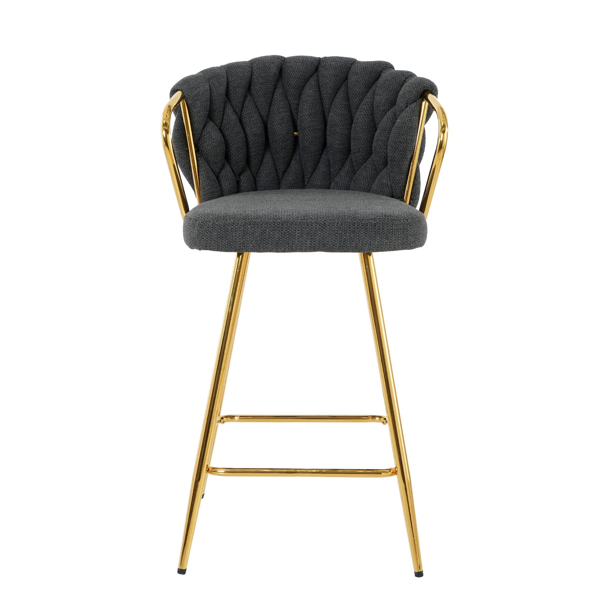 Modern Design High Stool With Plated Legs (Set of 2) - Best Buy Furniture