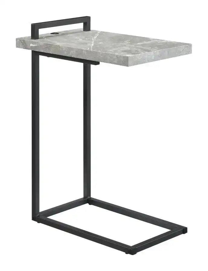 Maxwell - C-shaped Side Table USB Charging - Best Buy Furniture