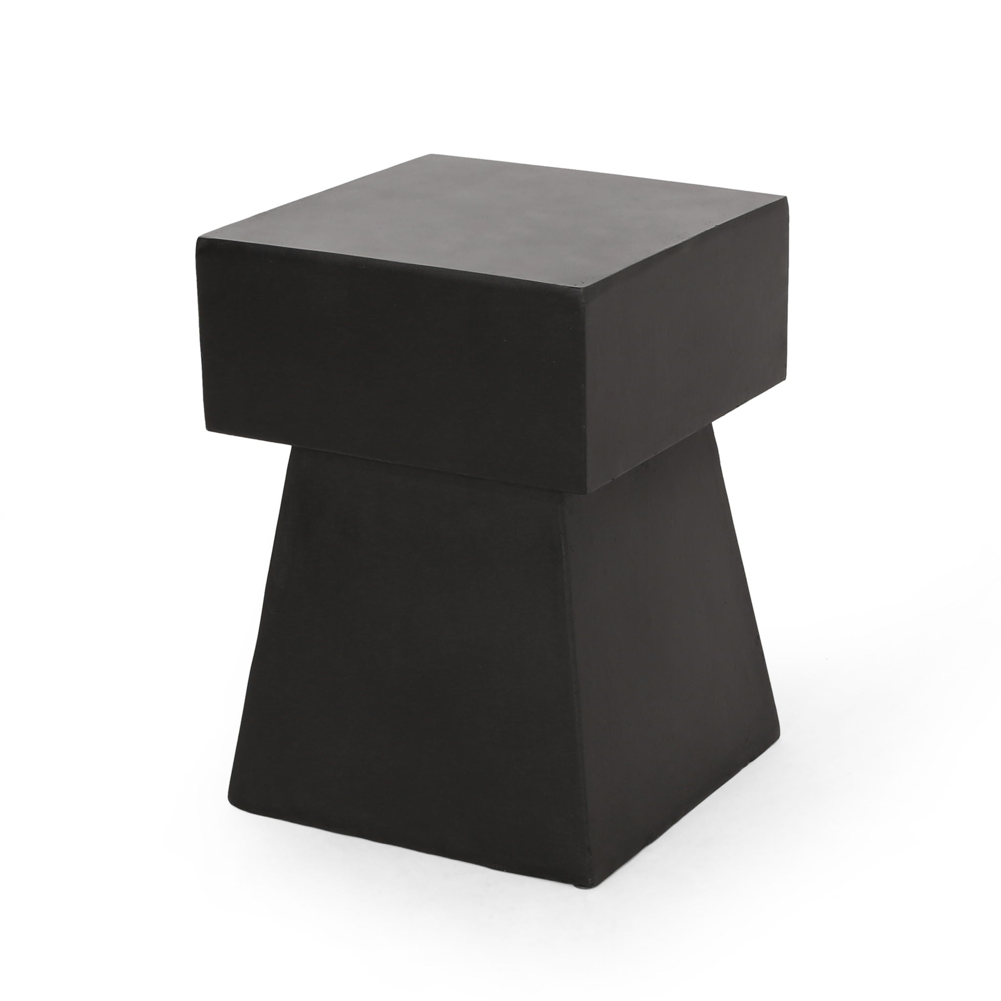 Outdoor Side Table, Patio End Table - Black - Best Buy Furniture