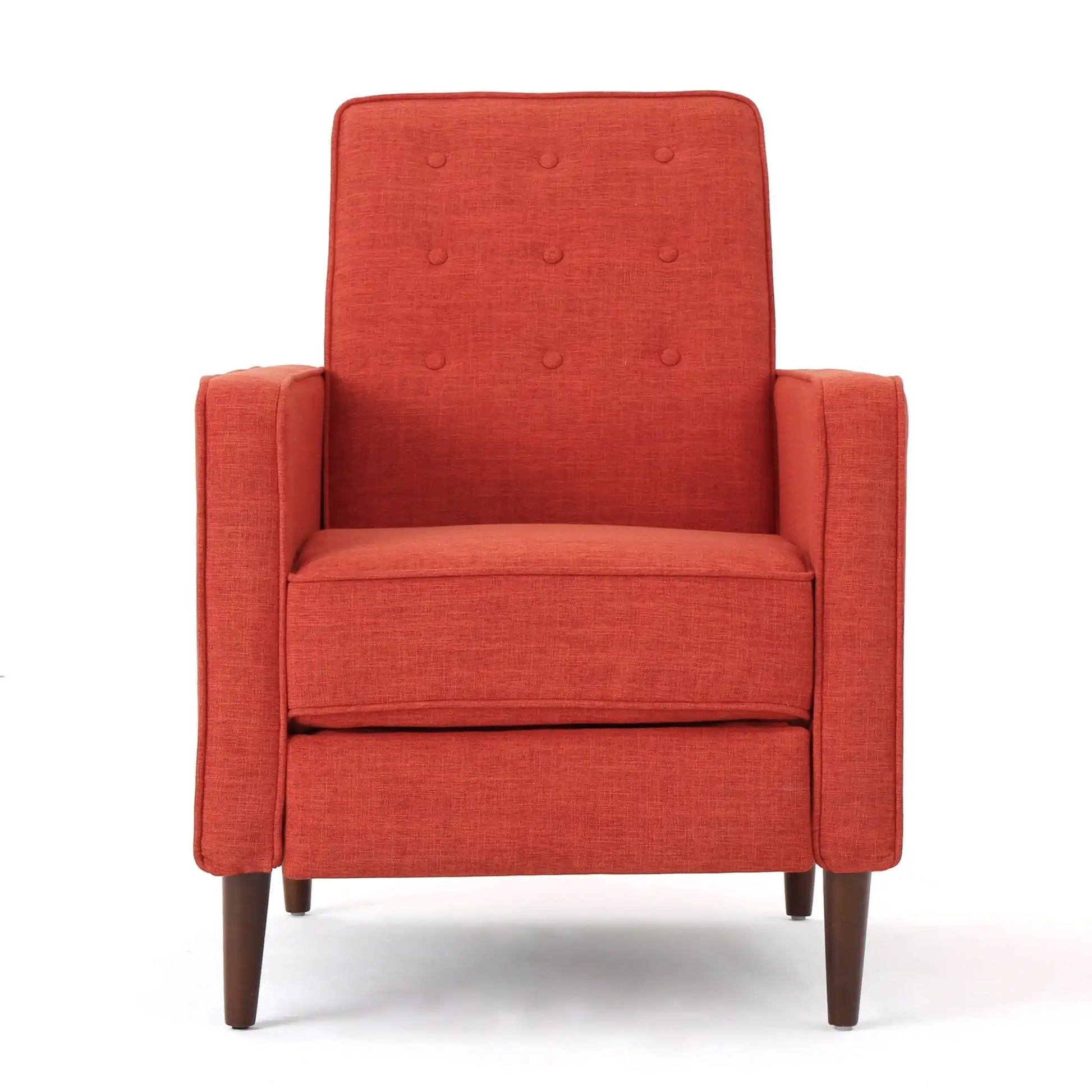 Mid-Century Modern Recliner With Button Tufted Waffle Stitch - Best Buy Furniture
