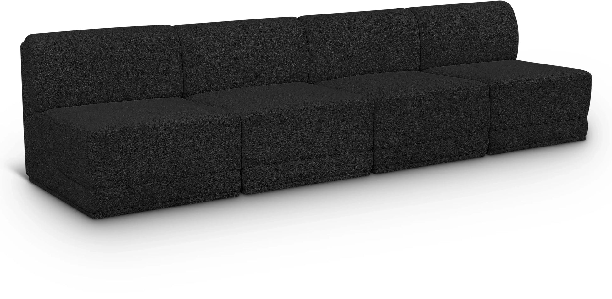 Ollie - 4 Seat Armless Modular Sofa - Best Buy Furniture