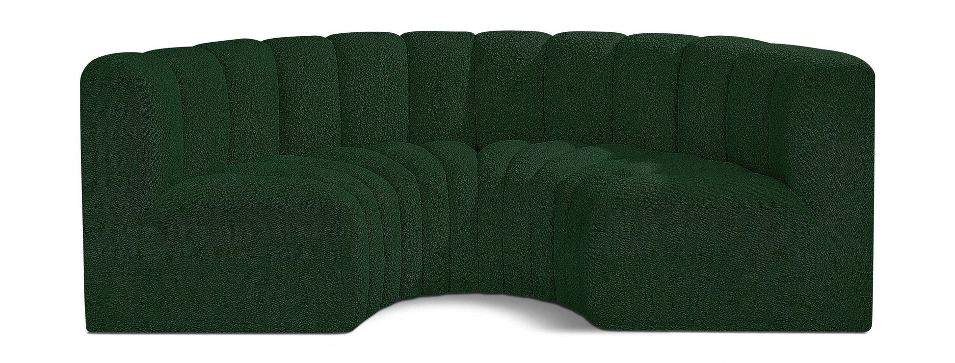 Arc - Boucle Fabric 4 Piece U-Shaped Modular Sofa - Best Buy Furniture